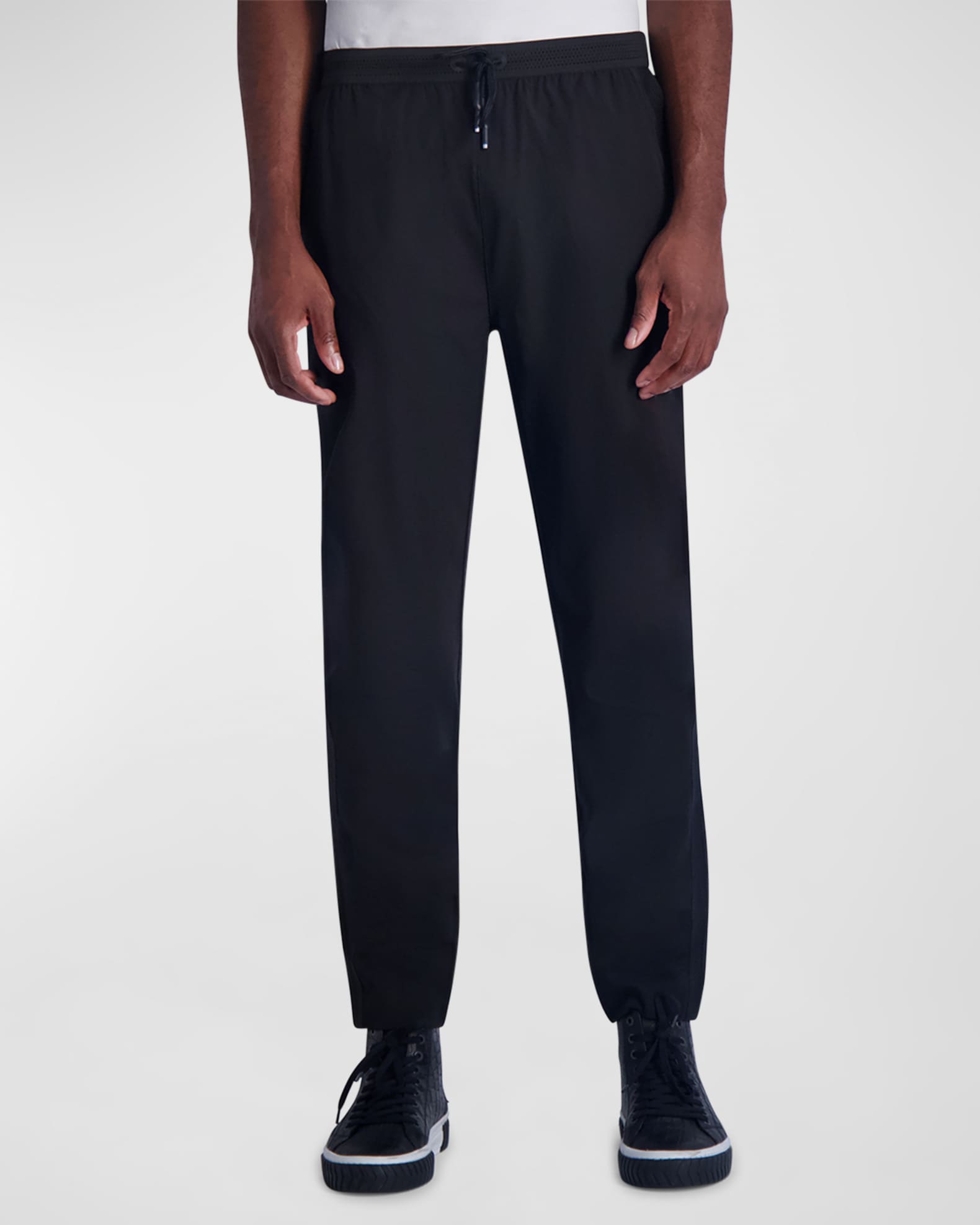 Men's Mesh-Trim Track Pants 0