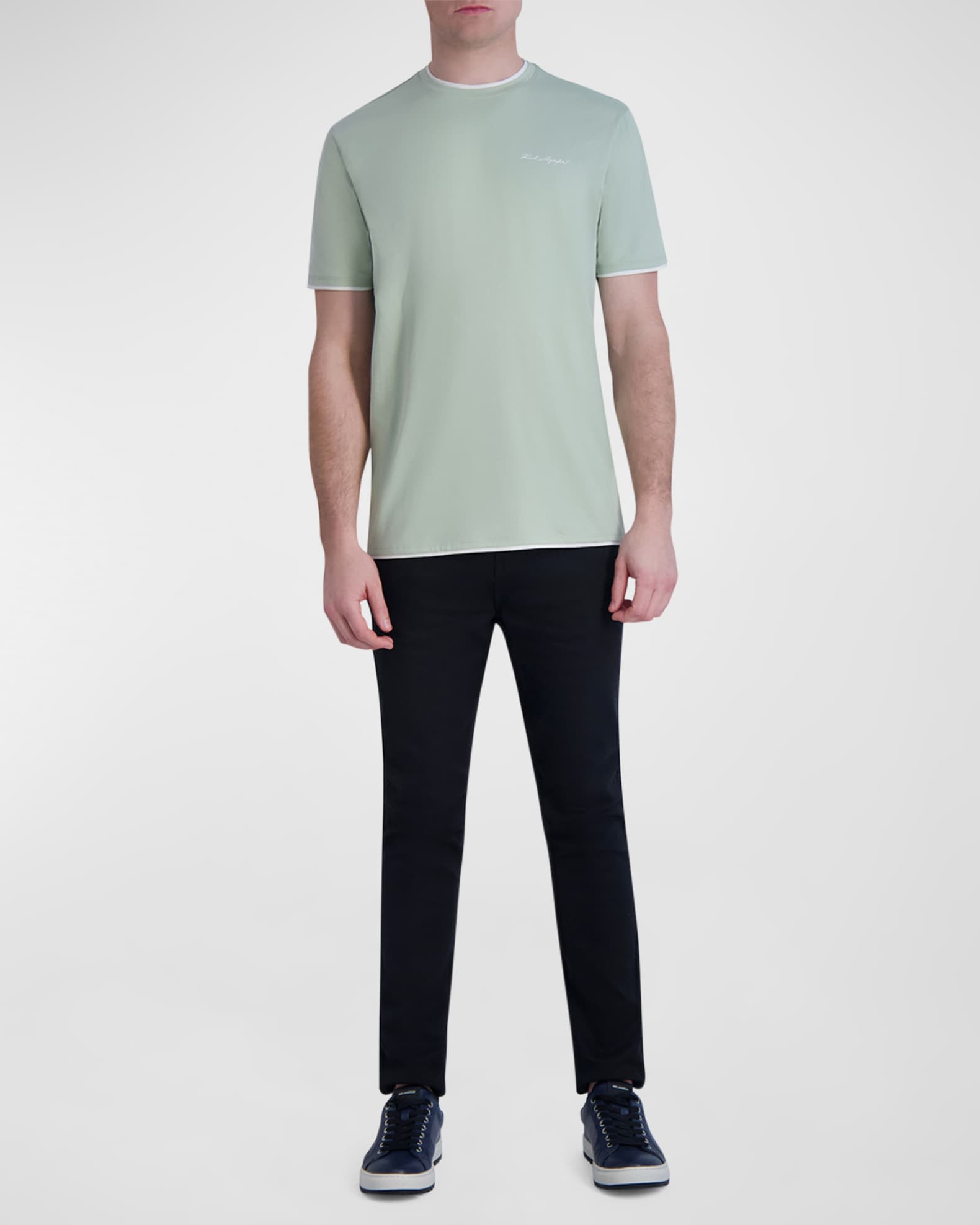 Men's Double-Hem Logo T-Shirt 1