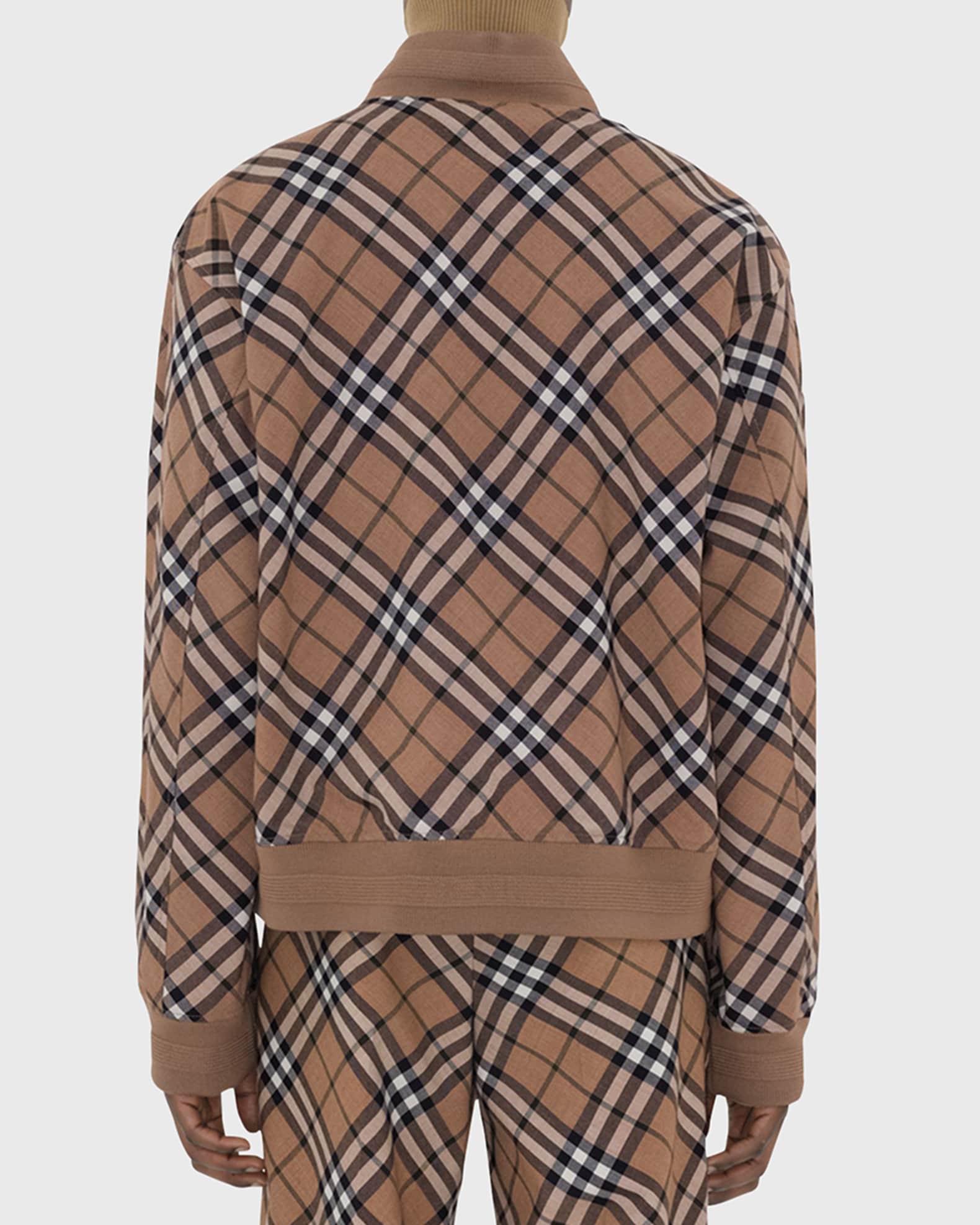 Men s Check Harrington Jacket
