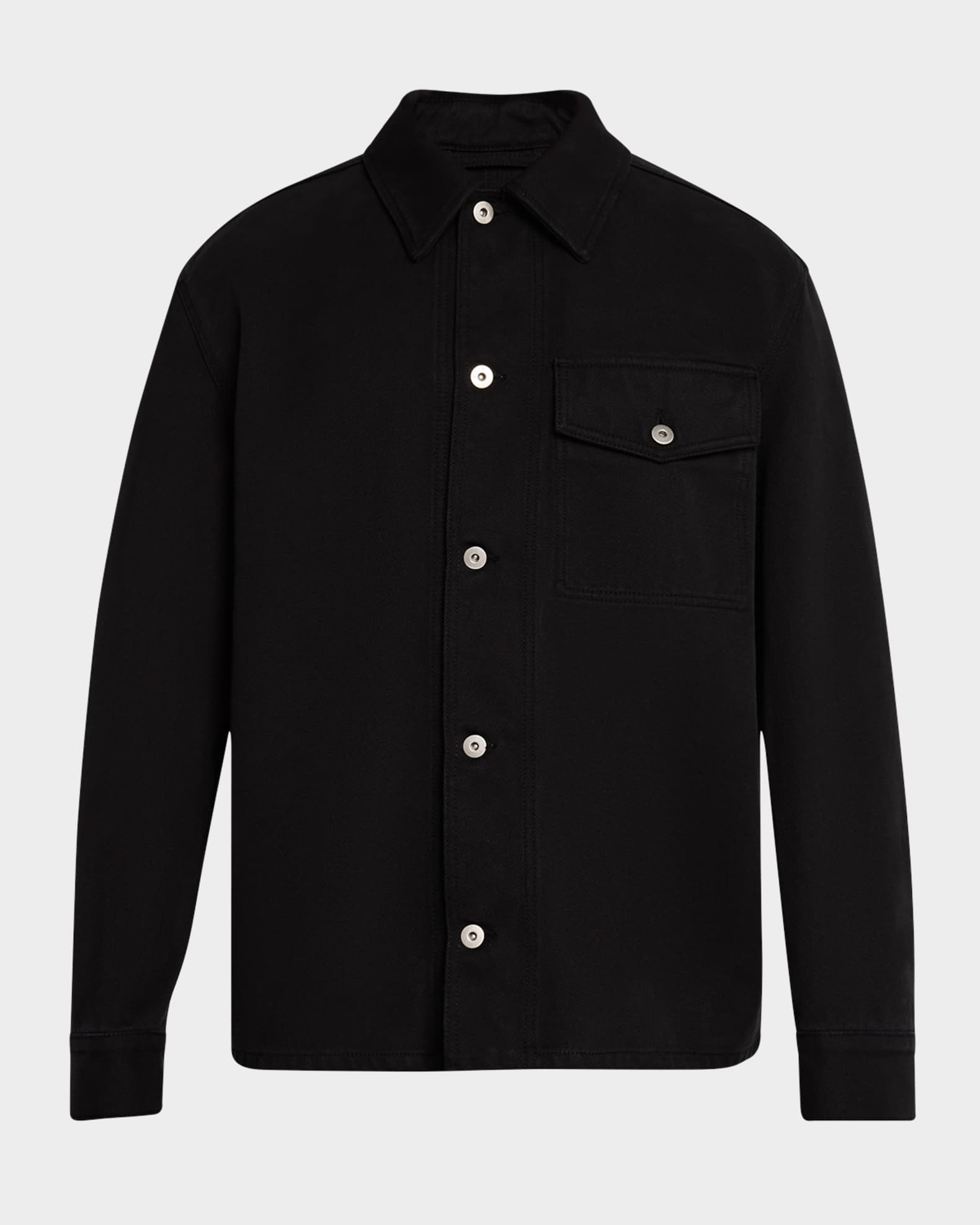 Men's Embroidered Denim Jacket 0