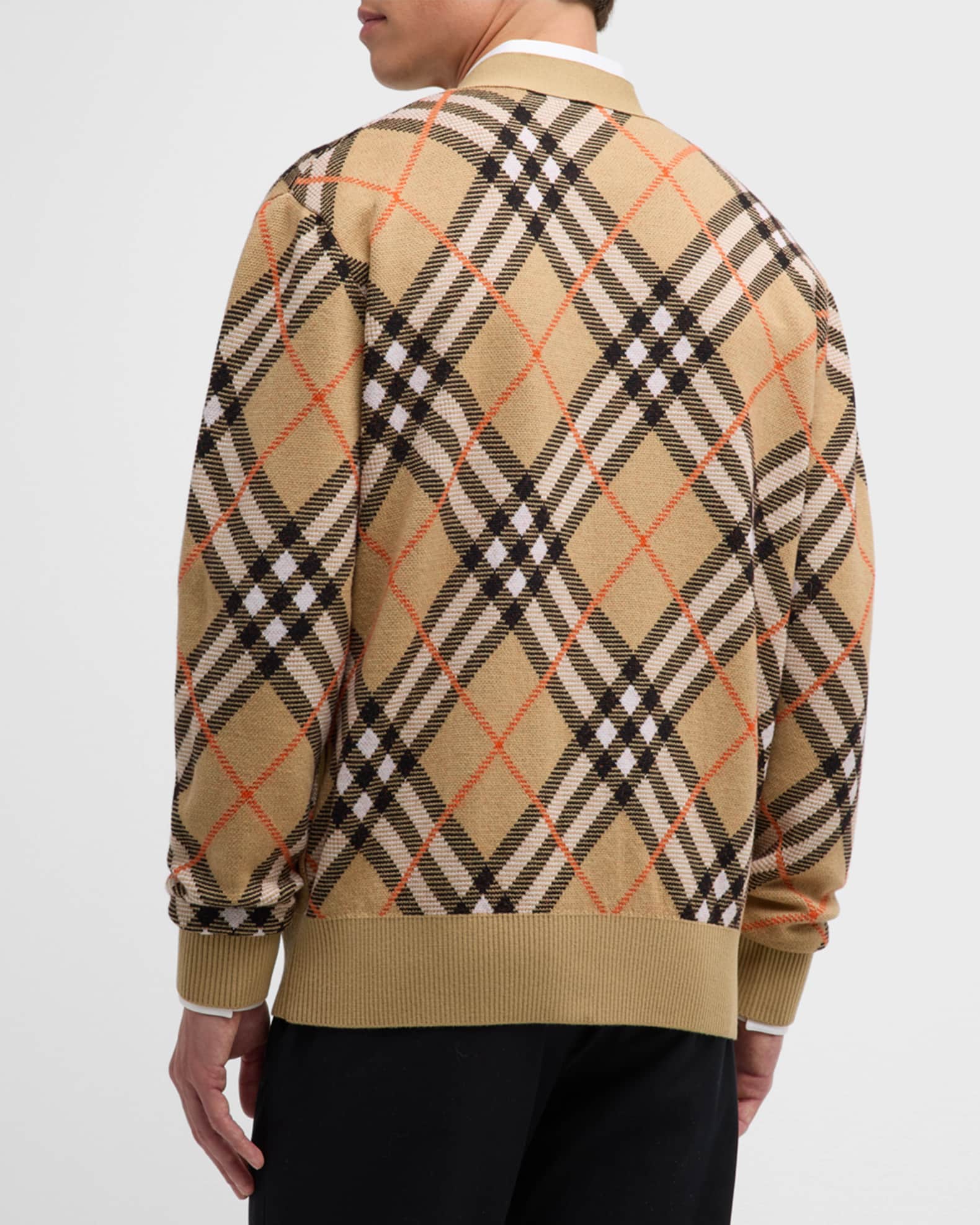 Men s Vintage Check Cardigan