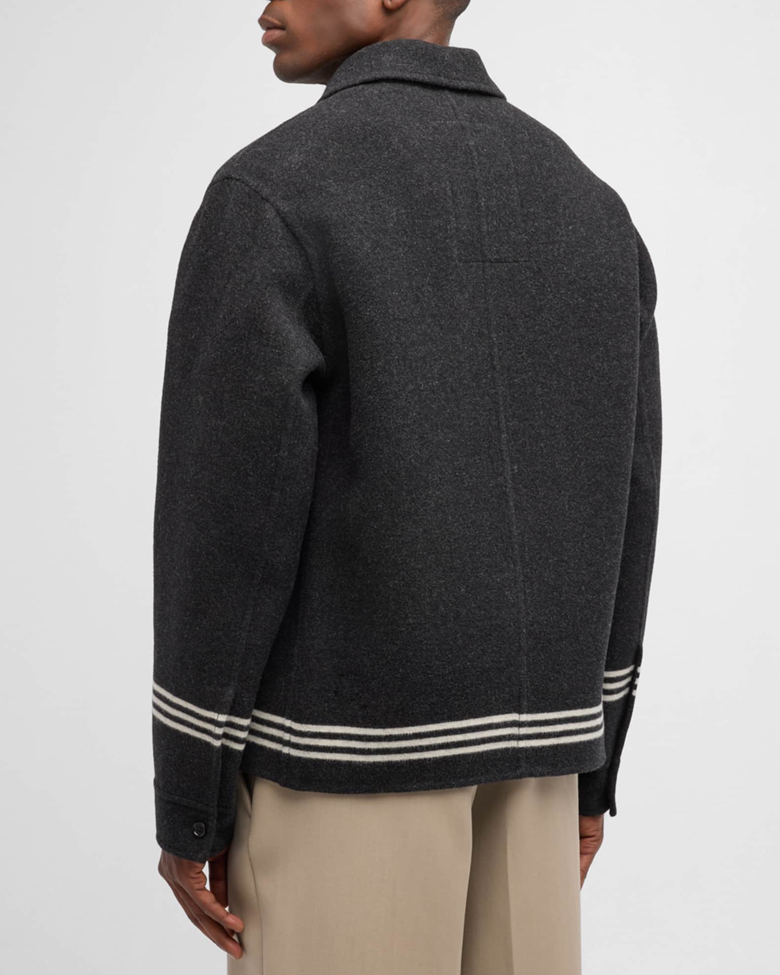 Burberry Men's EKD Wool Jacket | Neiman Marcus
