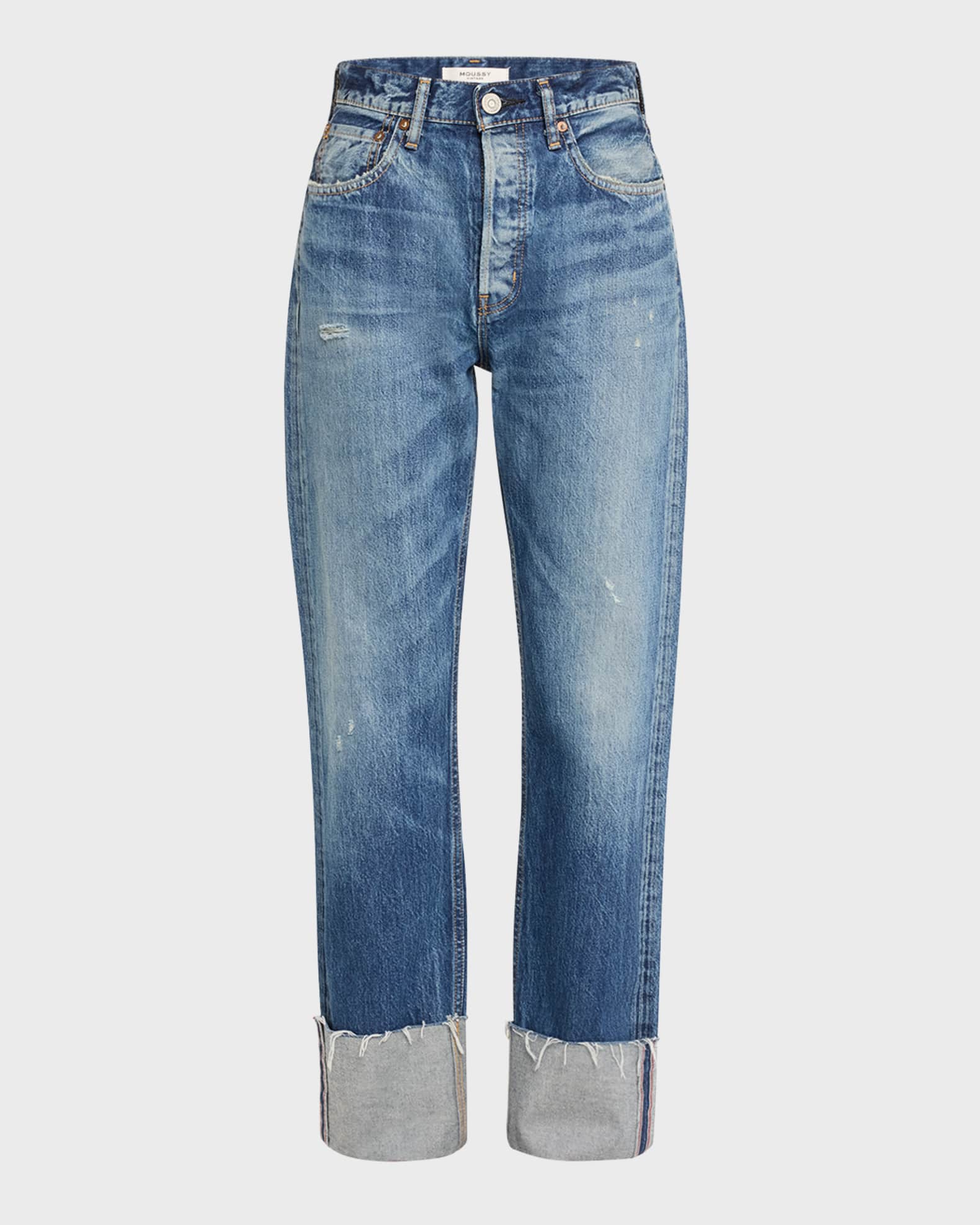 MOUSSY VINTAGE Bardmoor Wide Straight Jeans