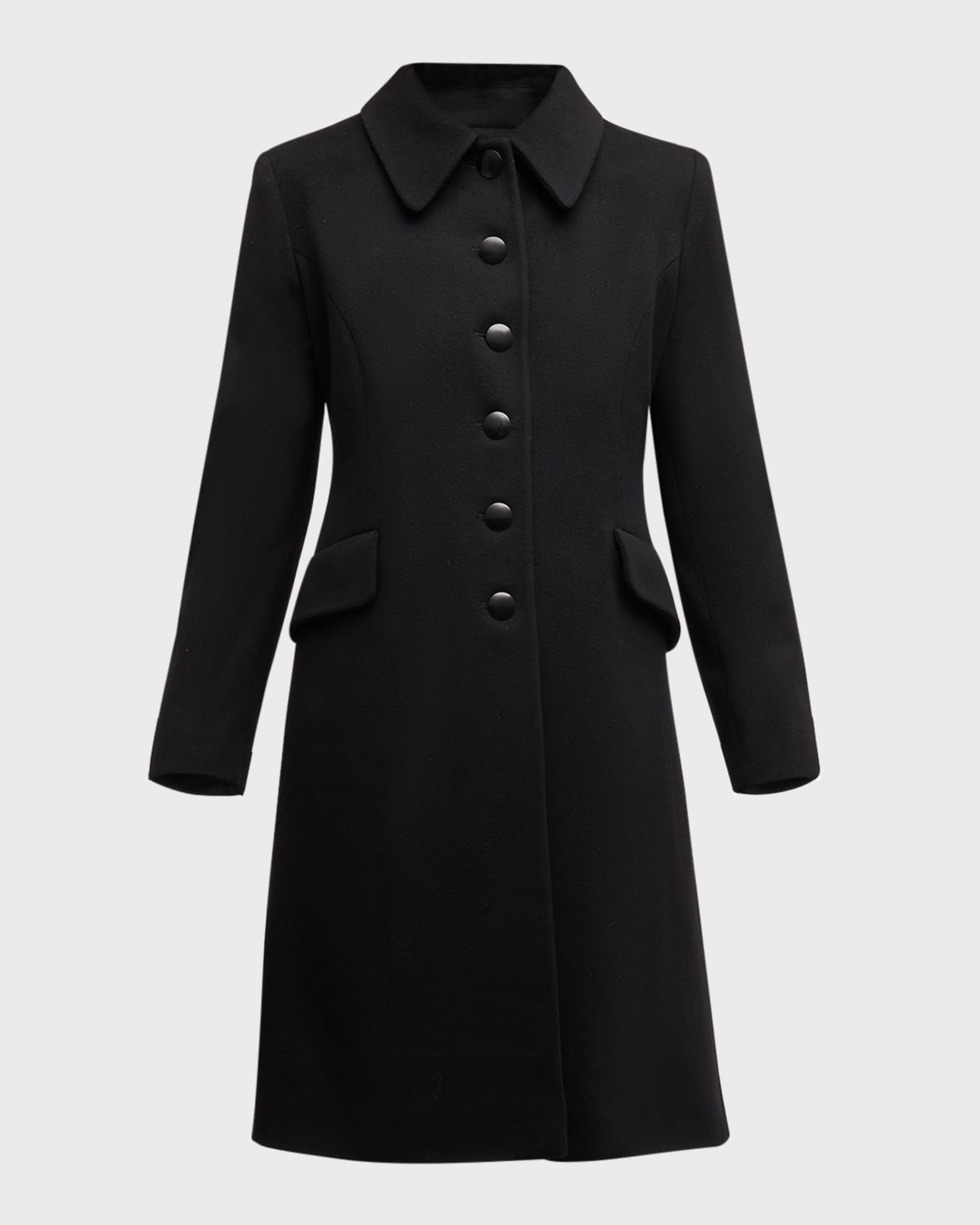 Fleurette Nell Single Breasted Wool Princess Coat Neiman Marcus