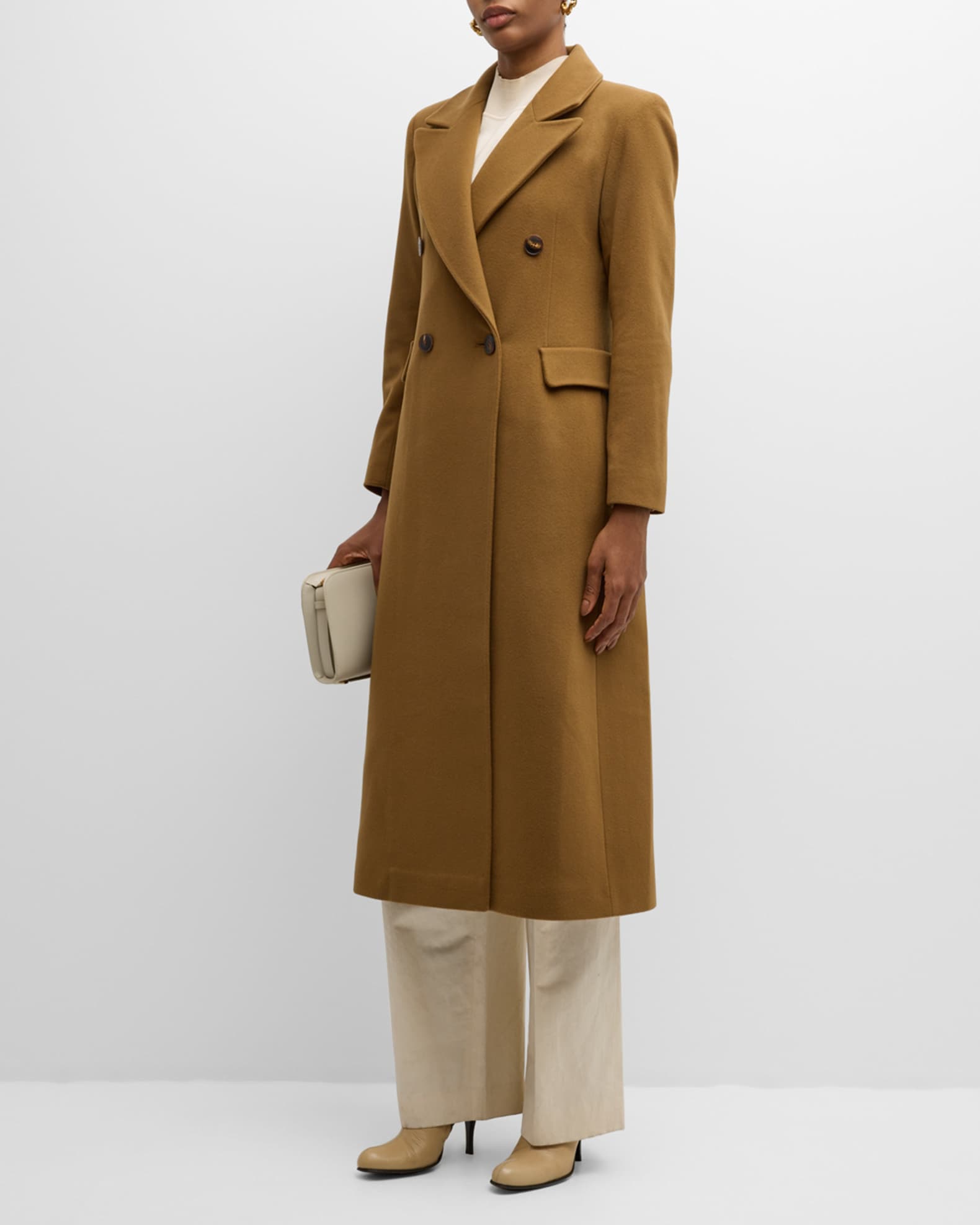 Fleurette Isla Double Breasted Long Cashmere Coat Neiman Marcus