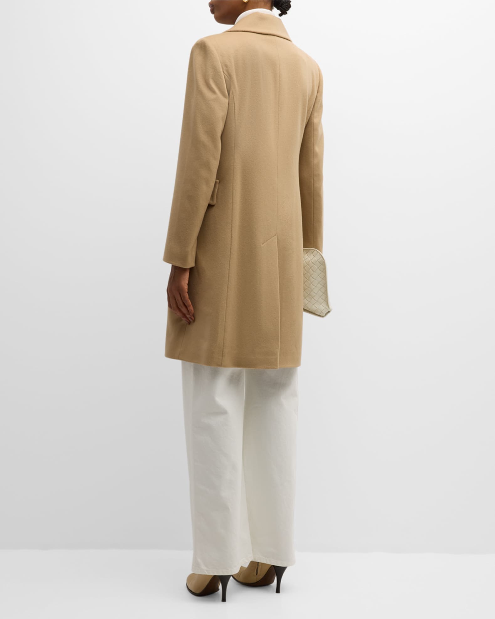 Fleurette short length wool coat clearance