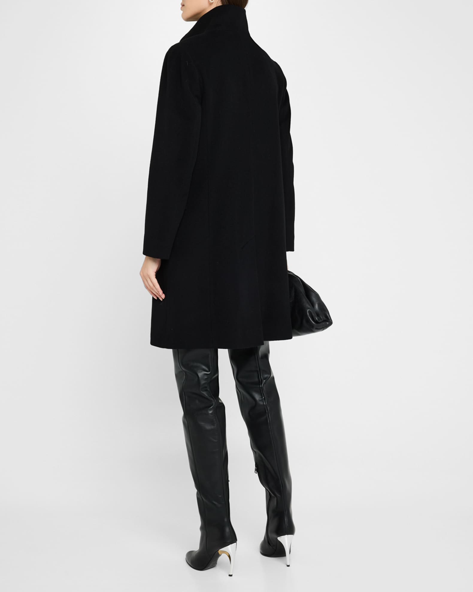 Fleurette short length wool coat sales