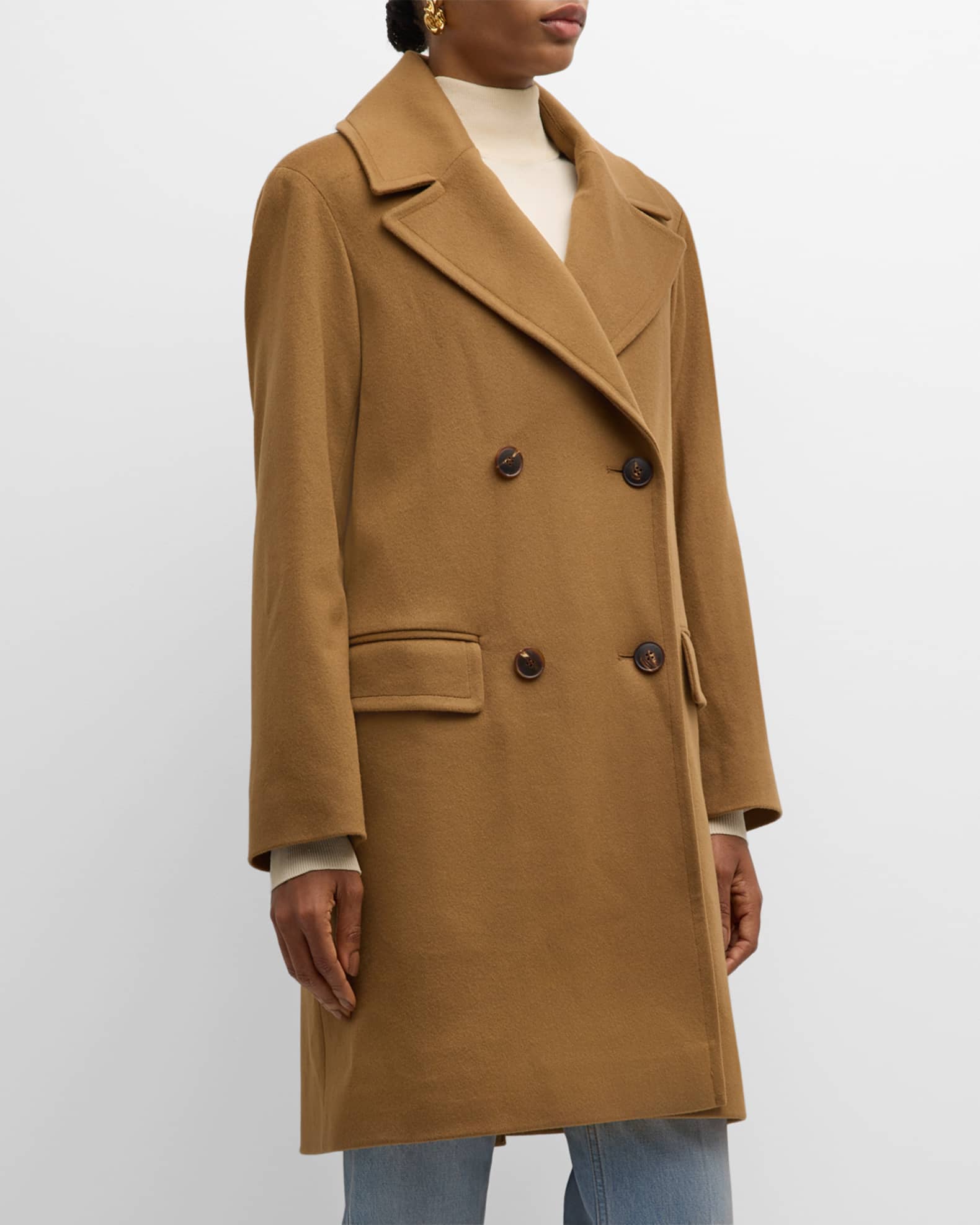 Finley Double Breasted Wool Coat