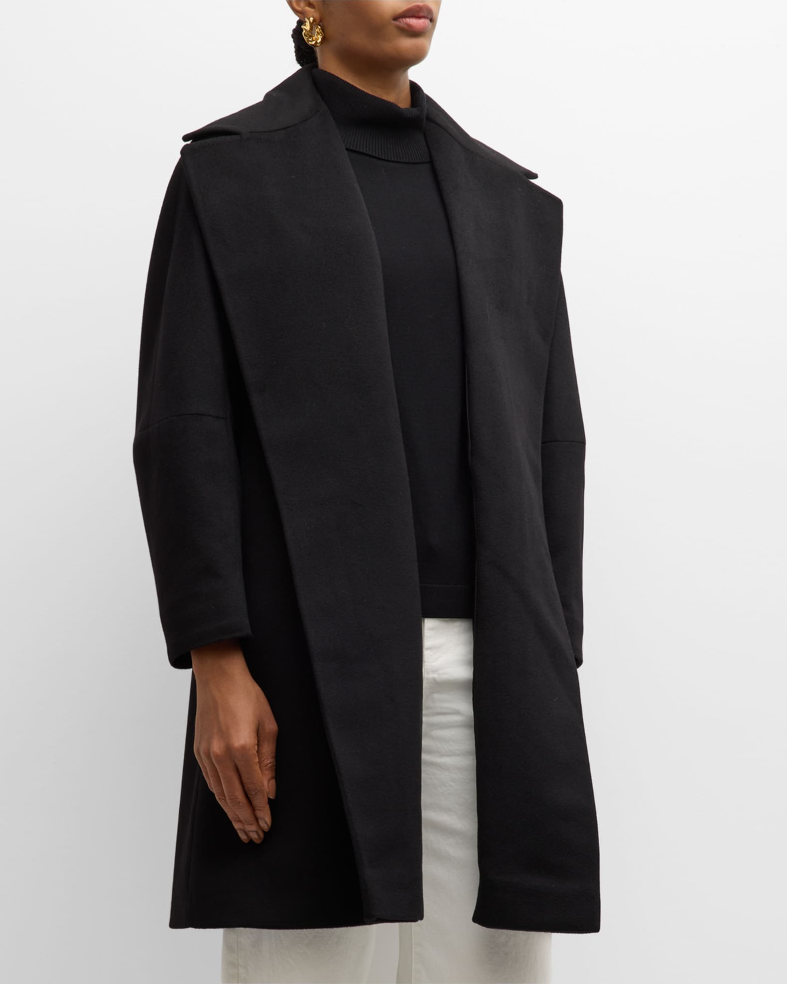 Fleurette Cassius Open Front Cashmere Coat Women s 6 Coats Jackets Outerwear Wool Coats