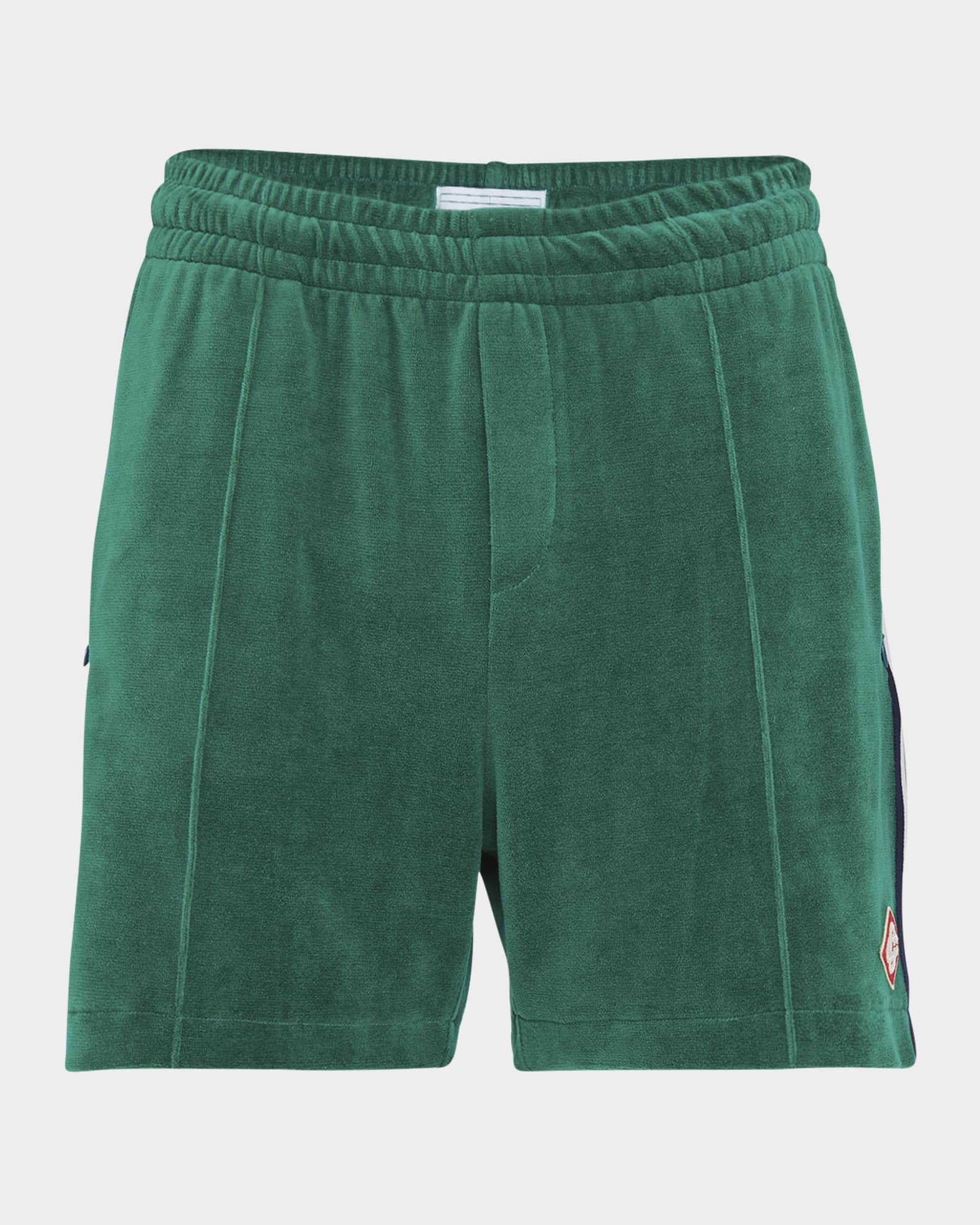Men's Pintuck Velour Shorts