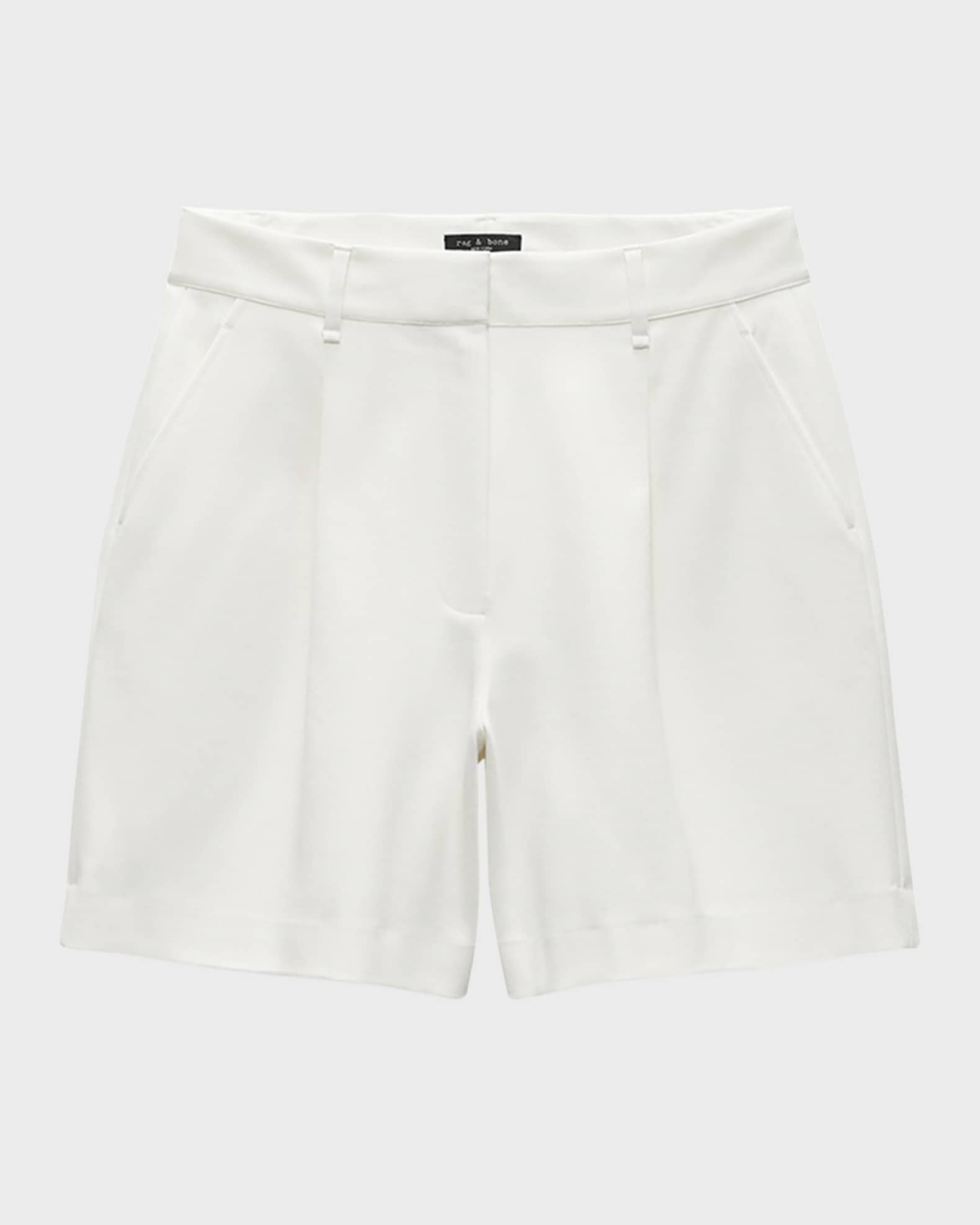 Irina Mid-Rise Tailored Shorts 0