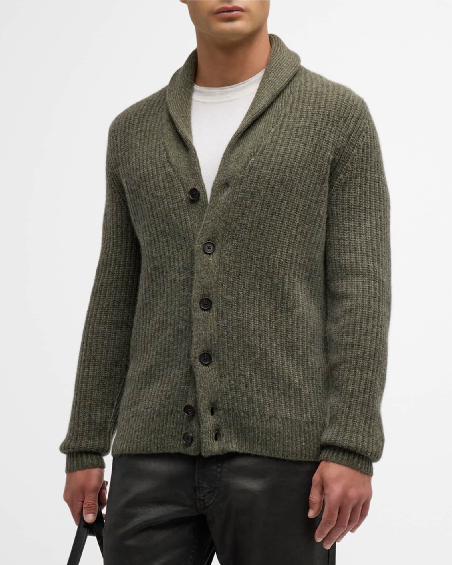 Mens cashmere shawl collar cardigan sweater new arrivals