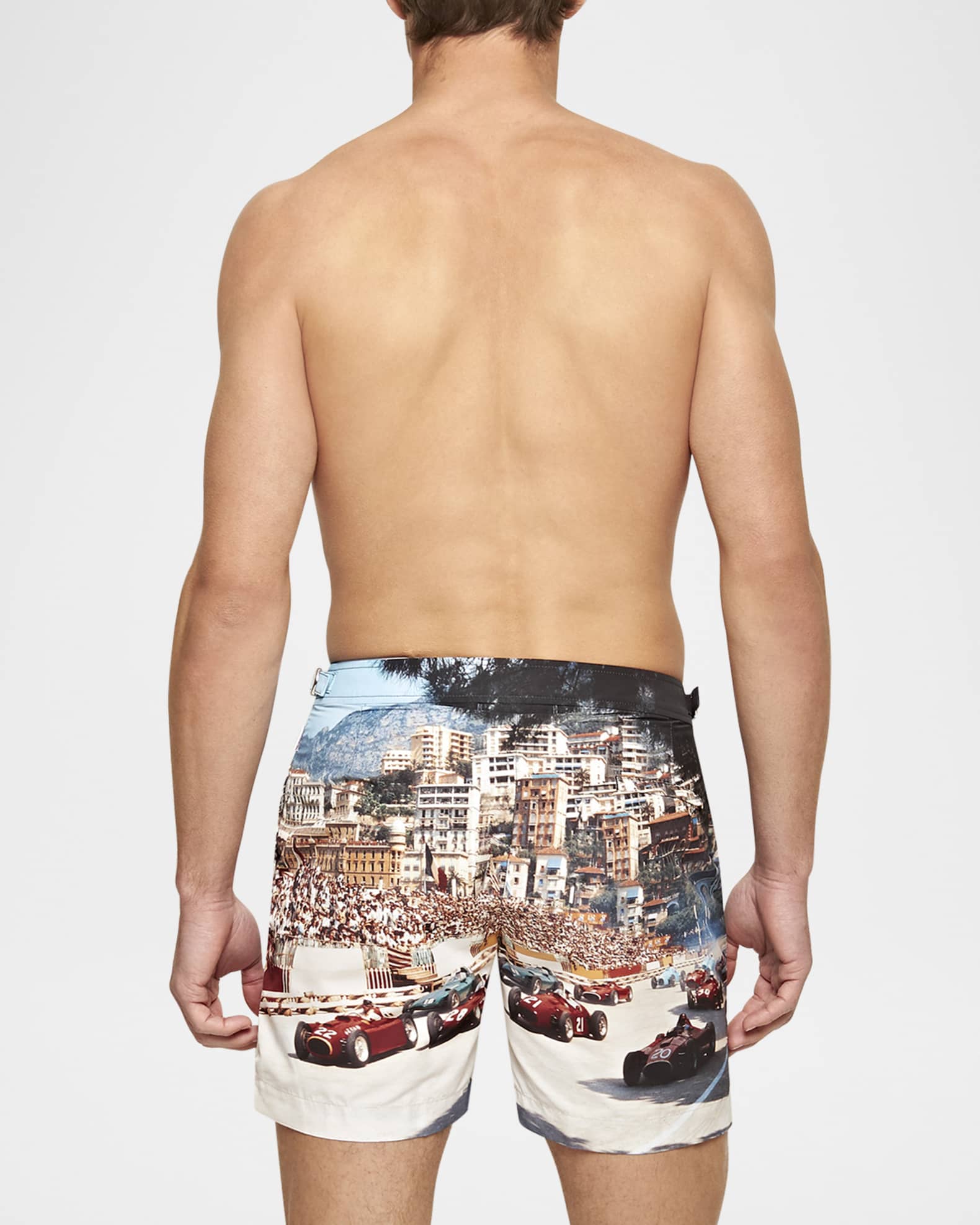 Orlebar Brown Men's Bulldog Photographic Swim Shorts | Neiman Marcus