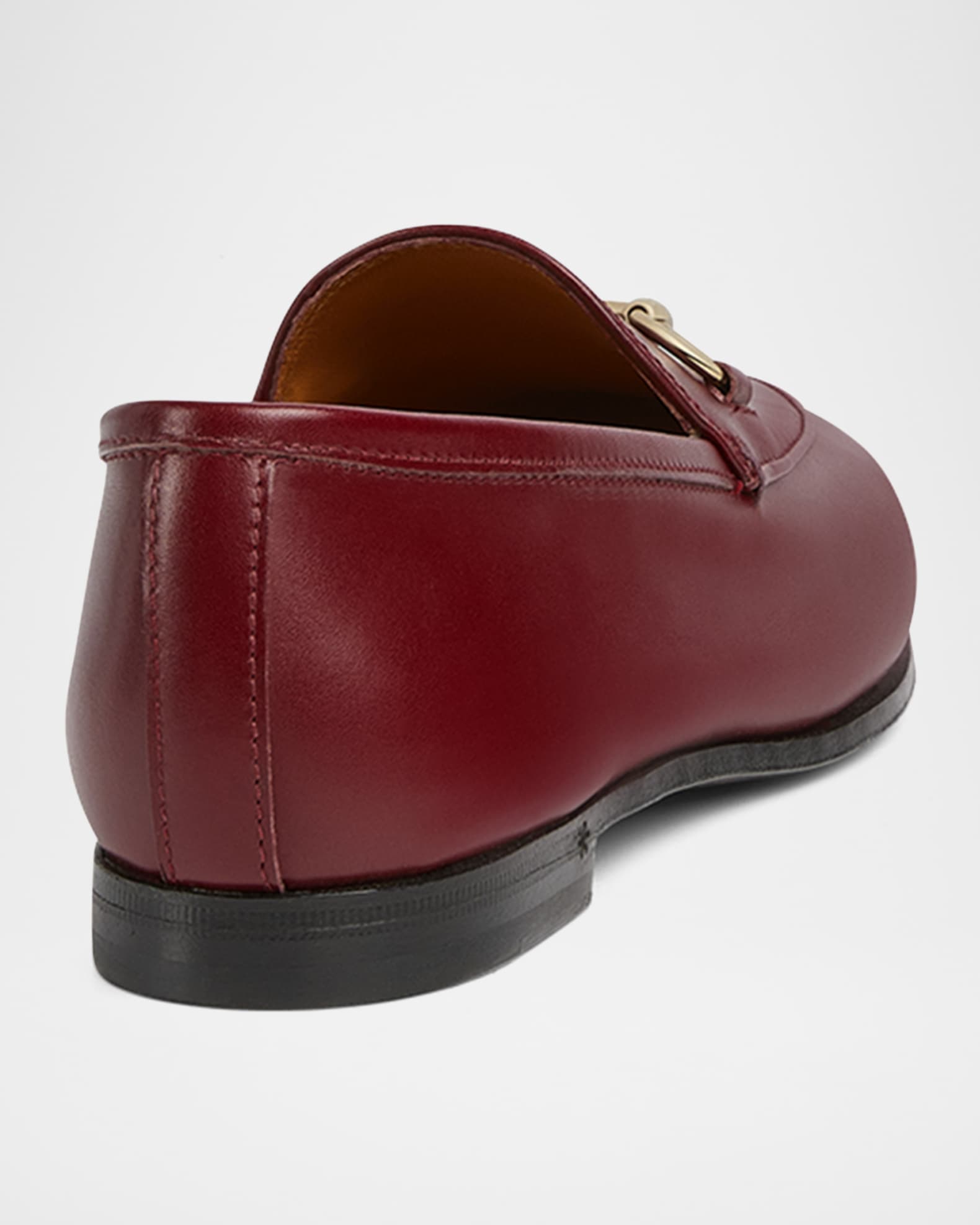 関税負担なし☆GUCCI グッチ Jordaan leather loafer Gucci Genuine Jordaan Leather Loafer Men's with Gold Horsbit