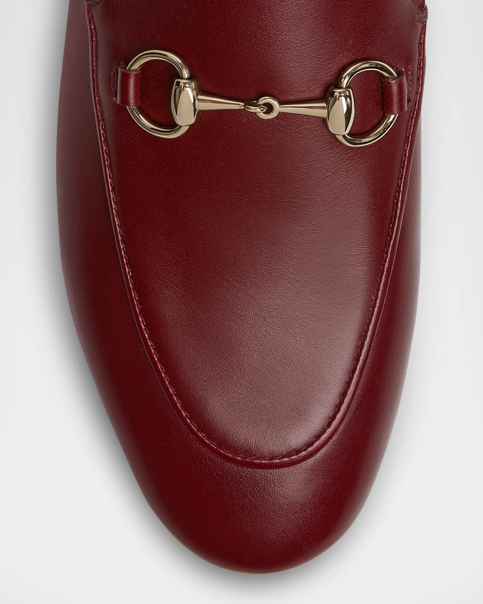 Gucci Jordaan Leather Horsebit Loafers | Neiman Marcus