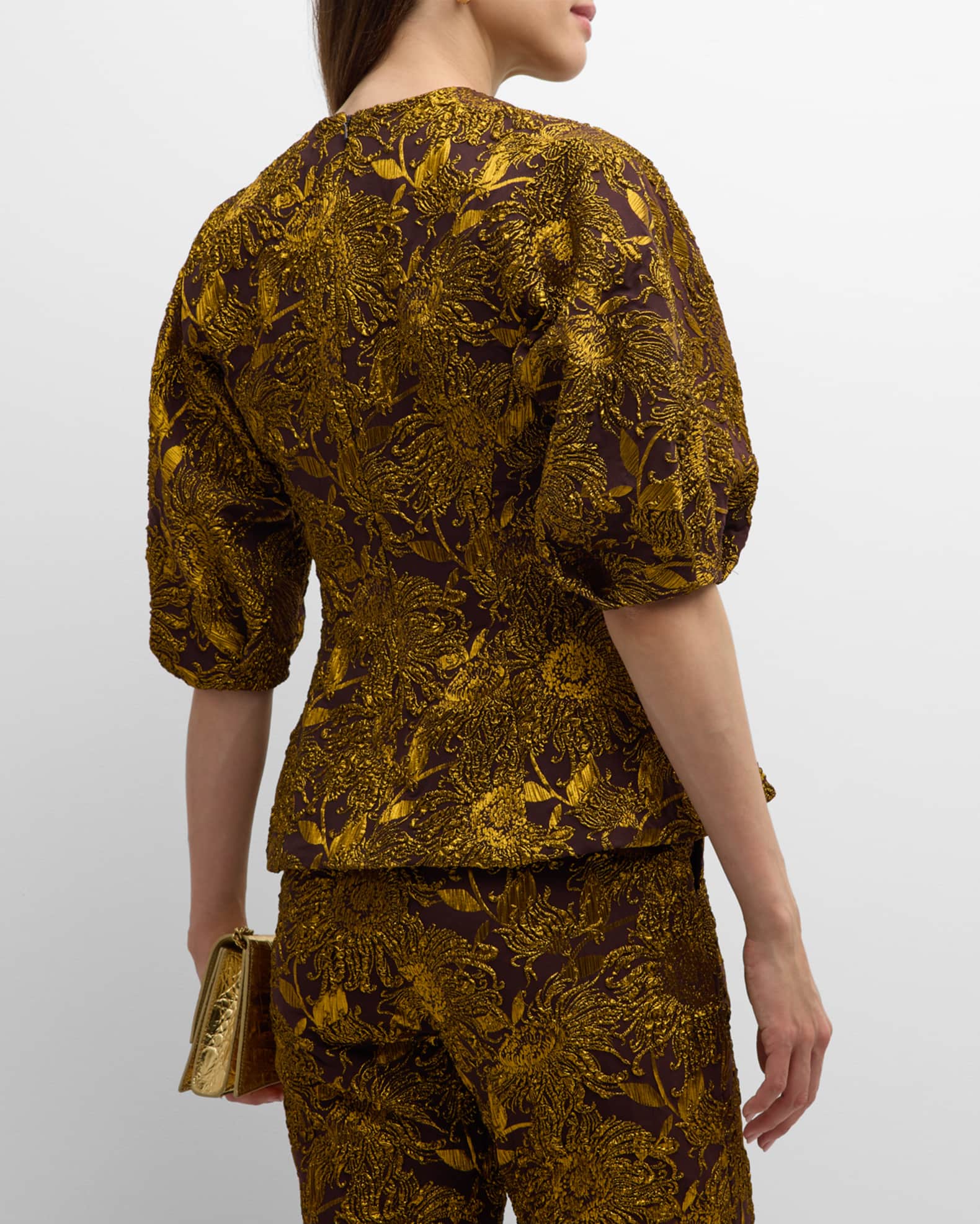 Lela rose peplum top on sale