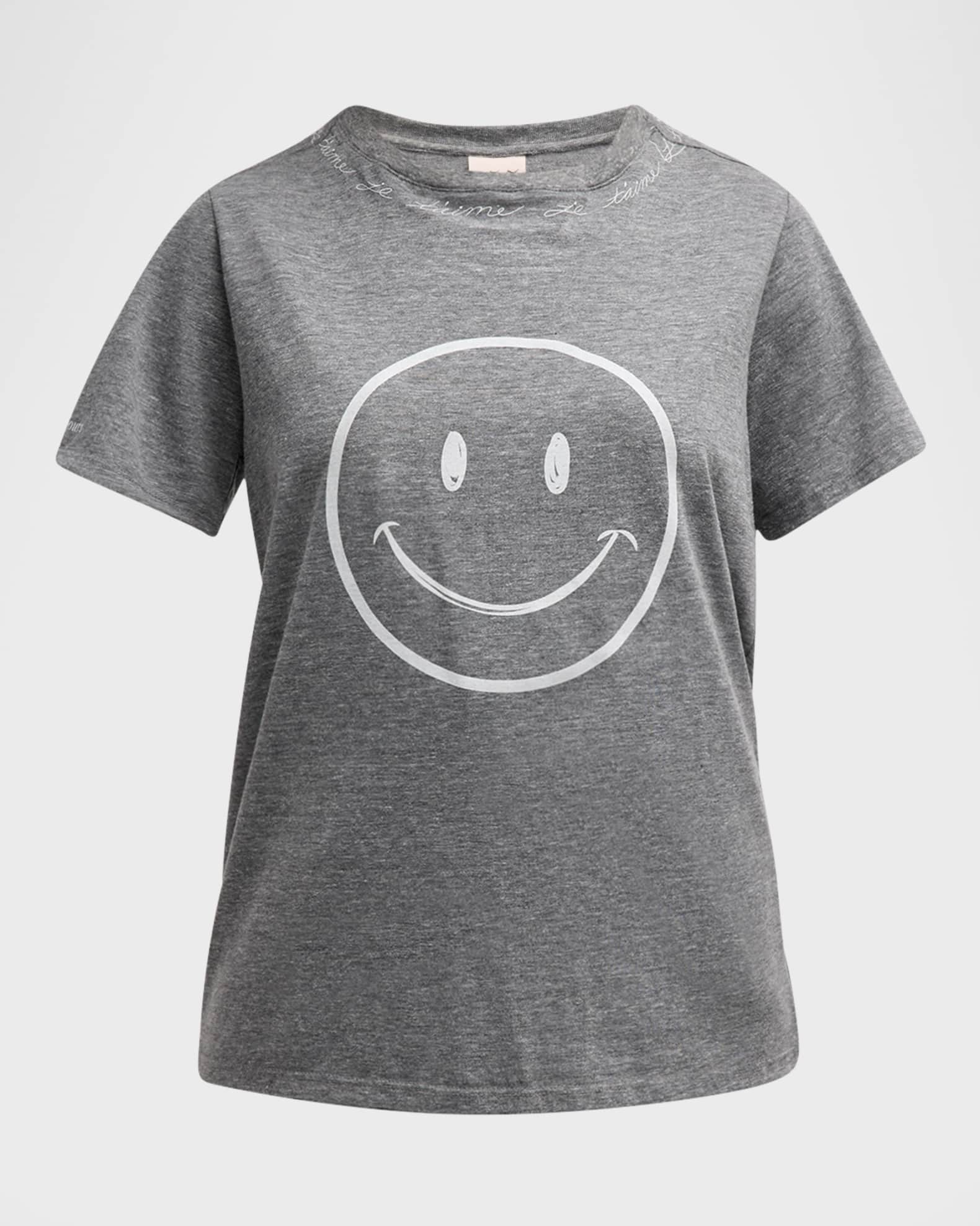 Cinq a Sept Smiley Love Letter Short-Sleeve Tee