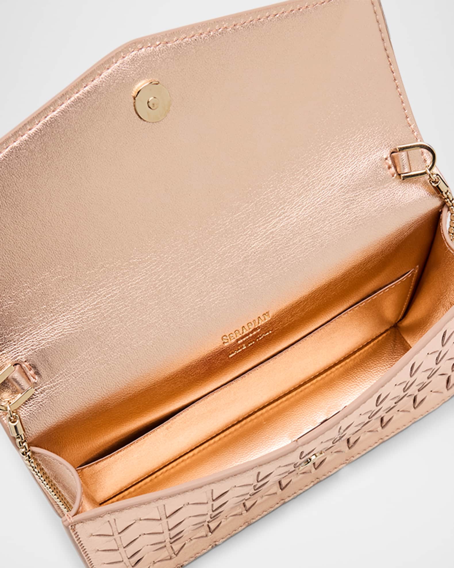 Mini zip wallet in mosaico petal