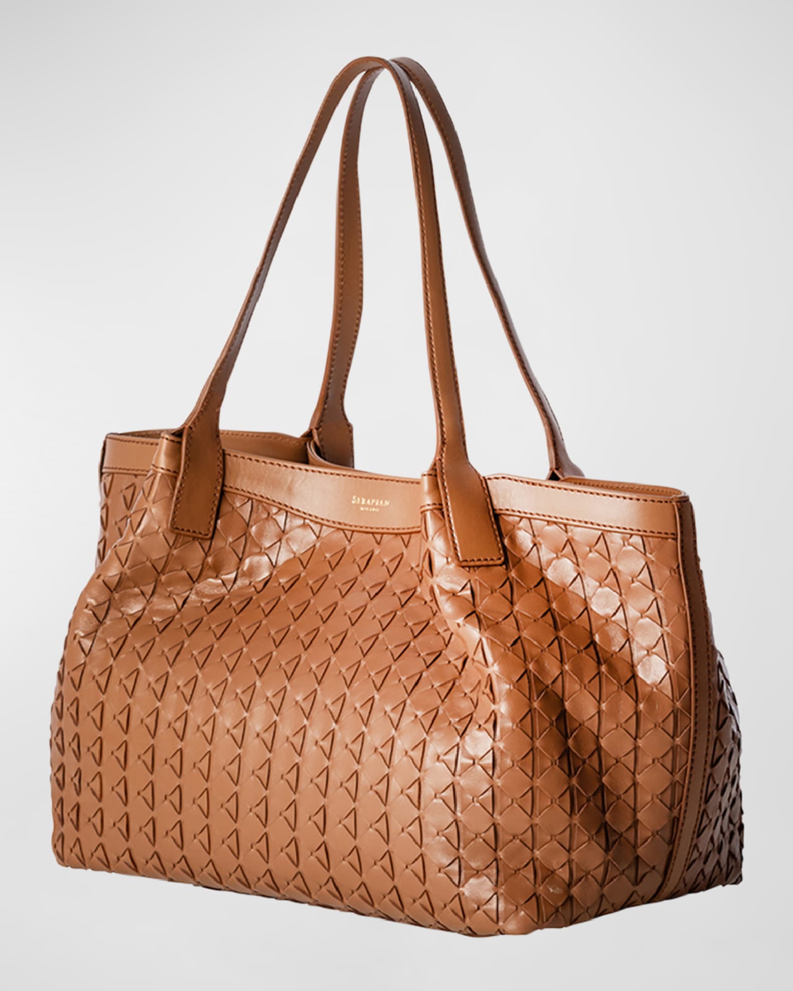 Small Secret Mosaic Leather Tote Bag 1