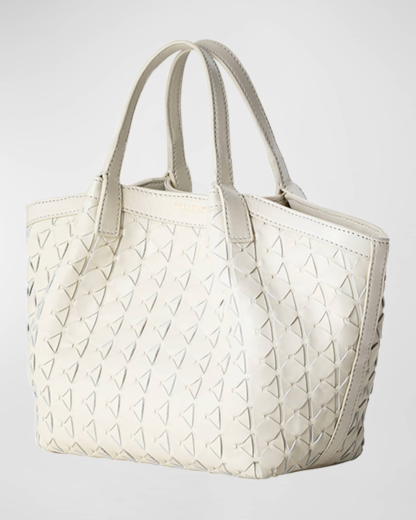 Mini Secret Mosaic Leather Top-Handle Bag 1