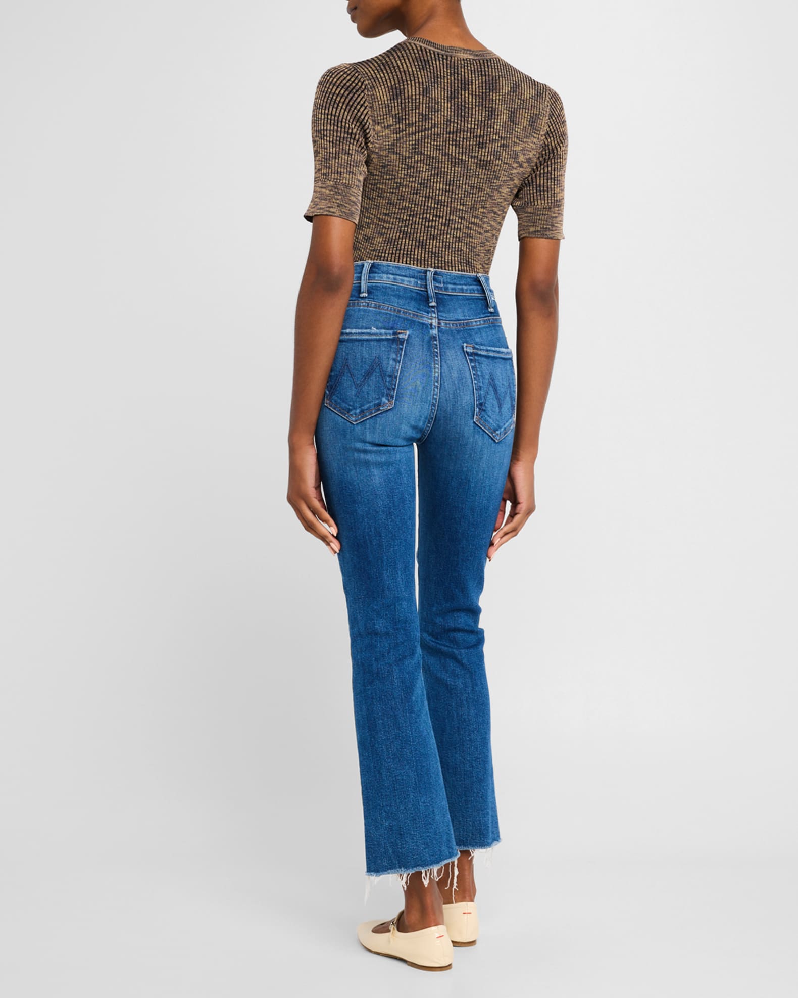 MOTHER The Hustler Ankle Fray Jeans | Neiman Marcus