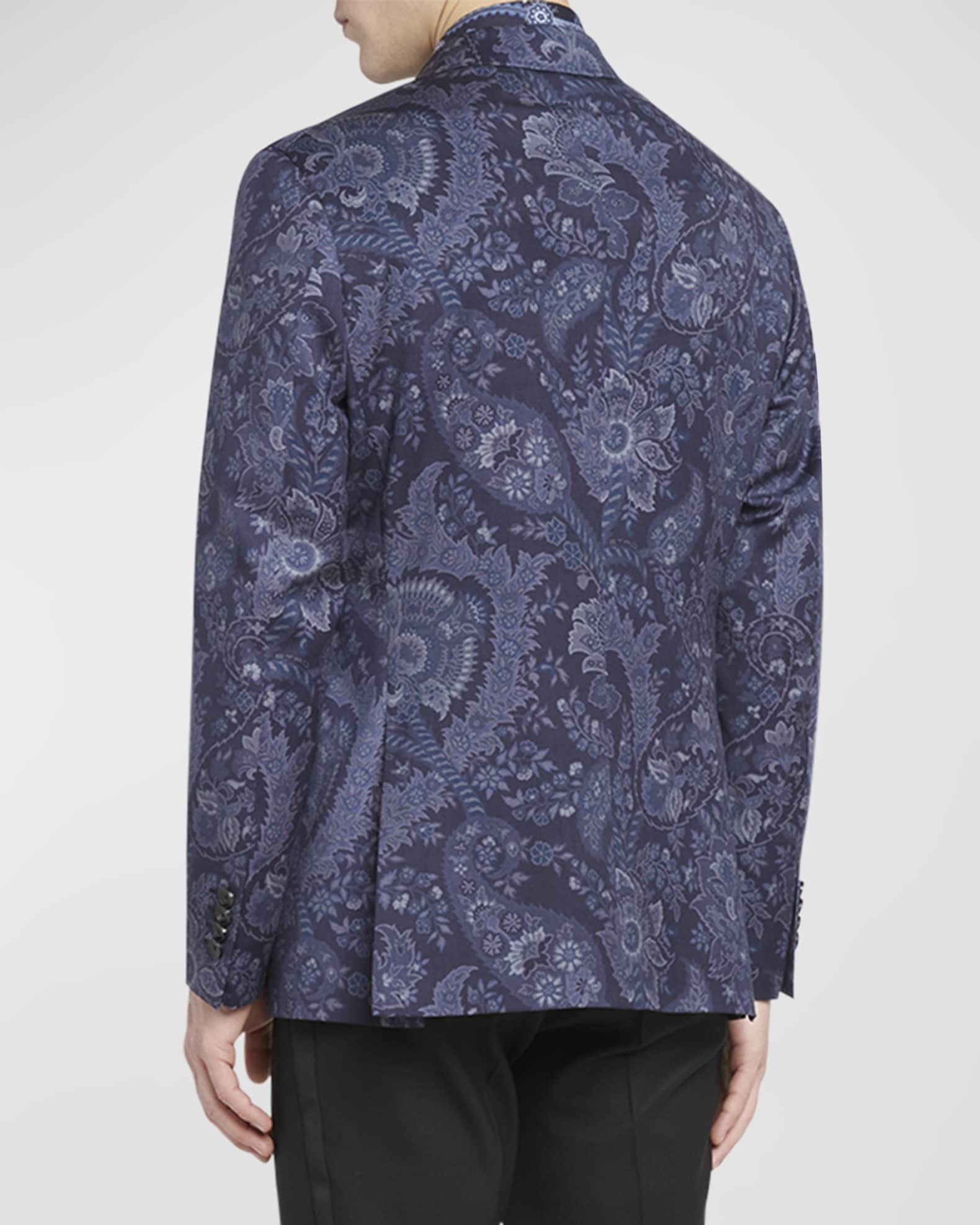 Etro Men s Lightweight Paisley Print Suit Jacket