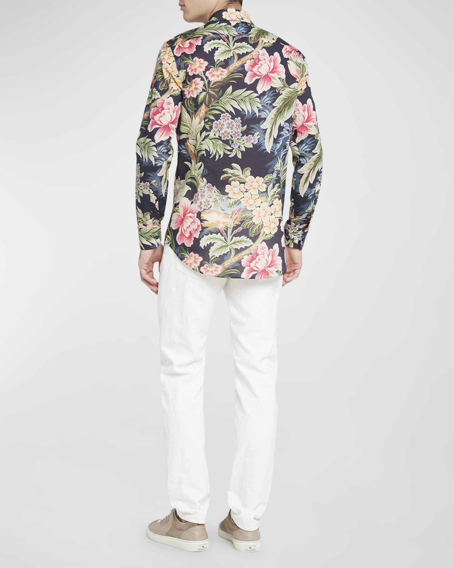 Etro Men's Floral Print Dress Shirt | Neiman Marcus