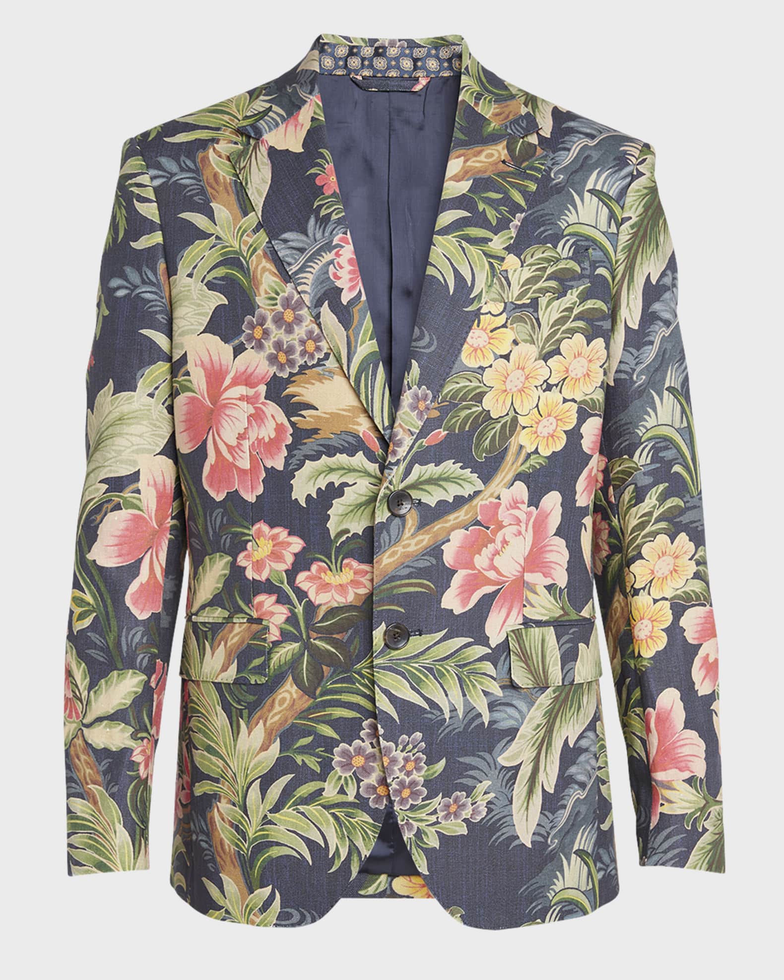 Flower printed jacket outlet