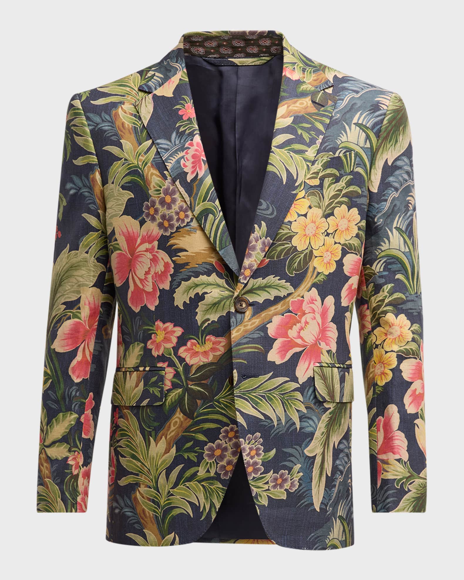Men s Floral Print Jacket