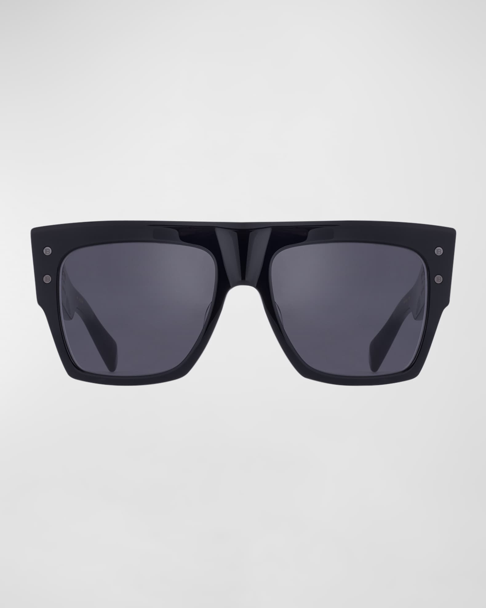 BALMAIN スクエアフレムメカネ BPX161C540 0 Balmain Majestic BPX-161C Eyeglasses Grey/Gold Full Rim