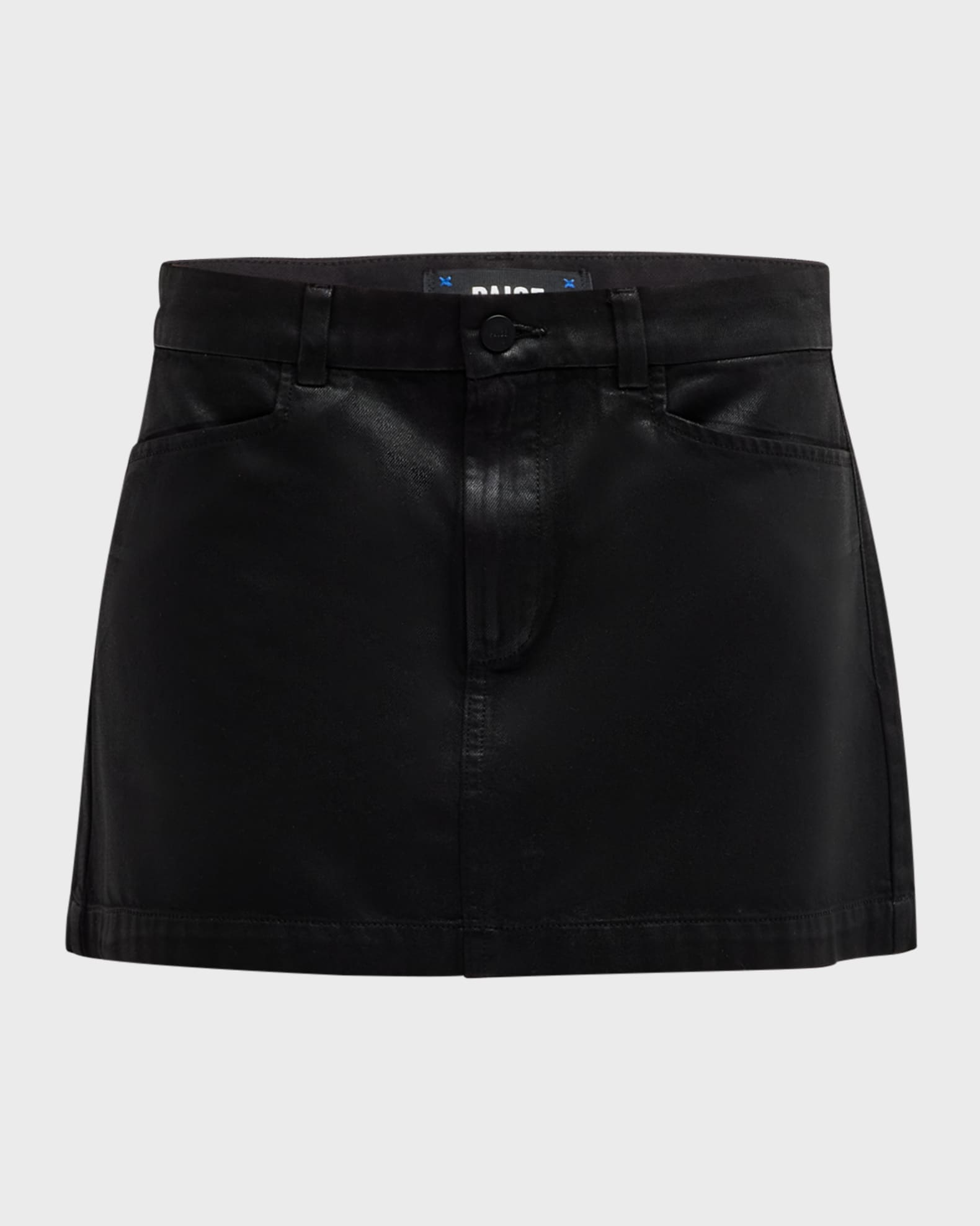 Paige Ryder Skirt Midnight Oil Coating Size 28