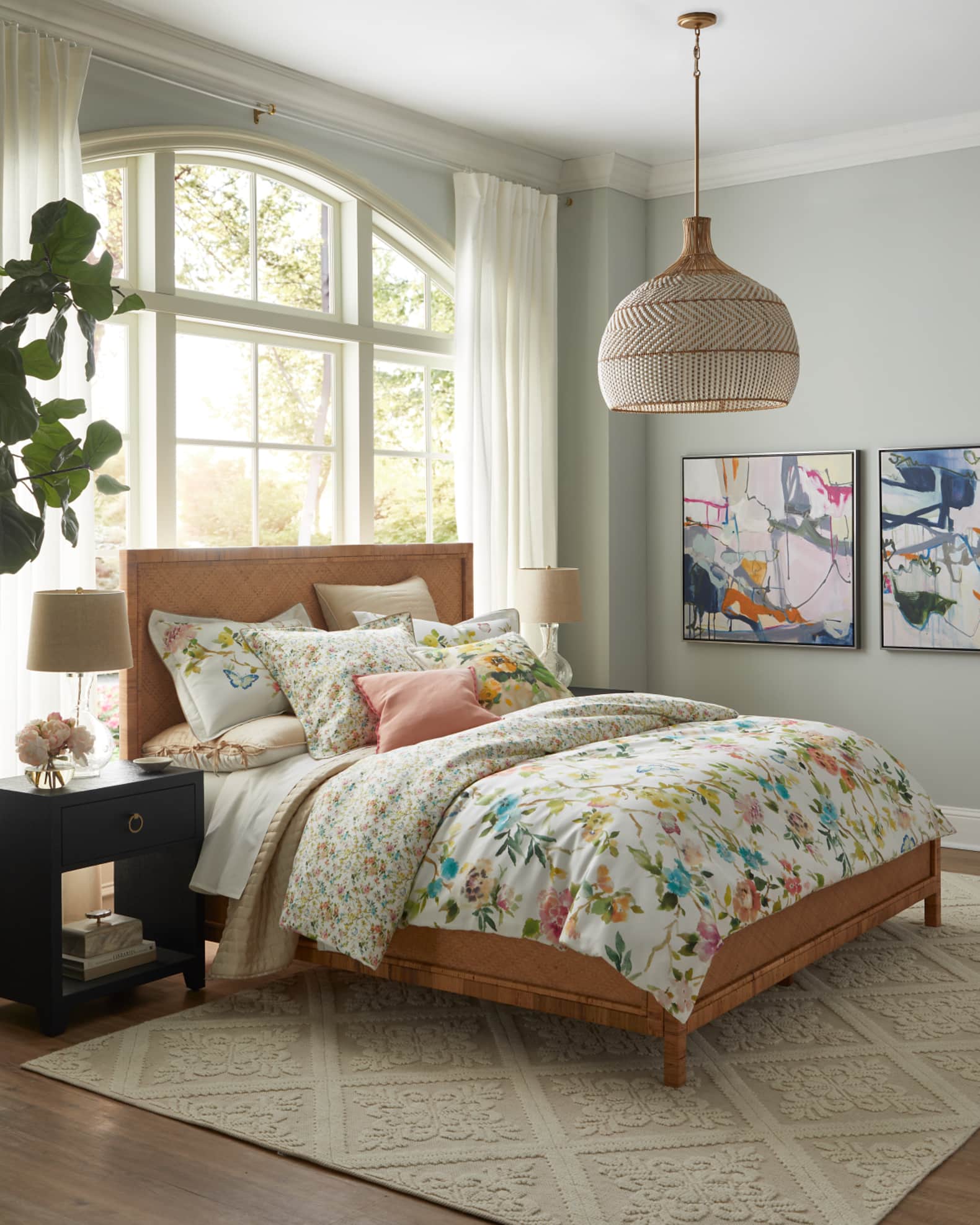 Giardino di Rose Acacia Pillow, 20" Square 1