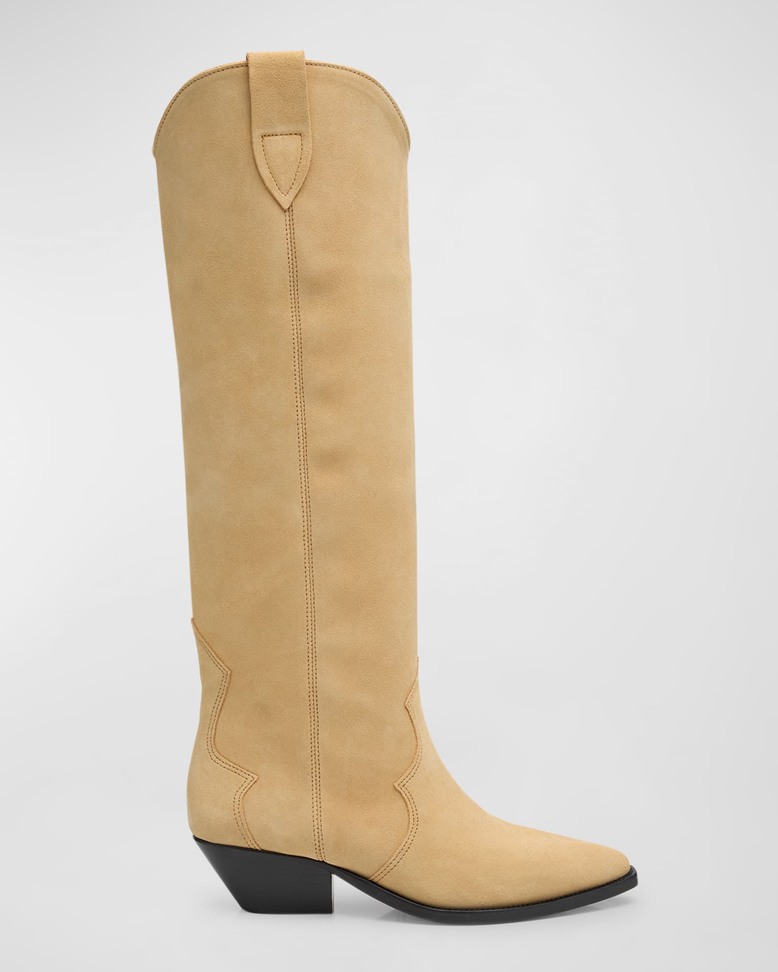 Denvee Suede Tall Western Boots