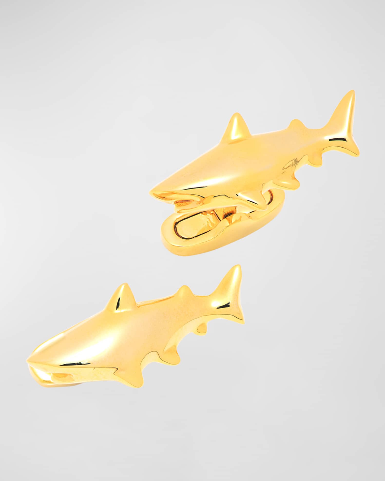 Men's Gold-Tone Shark Cufflinks 0