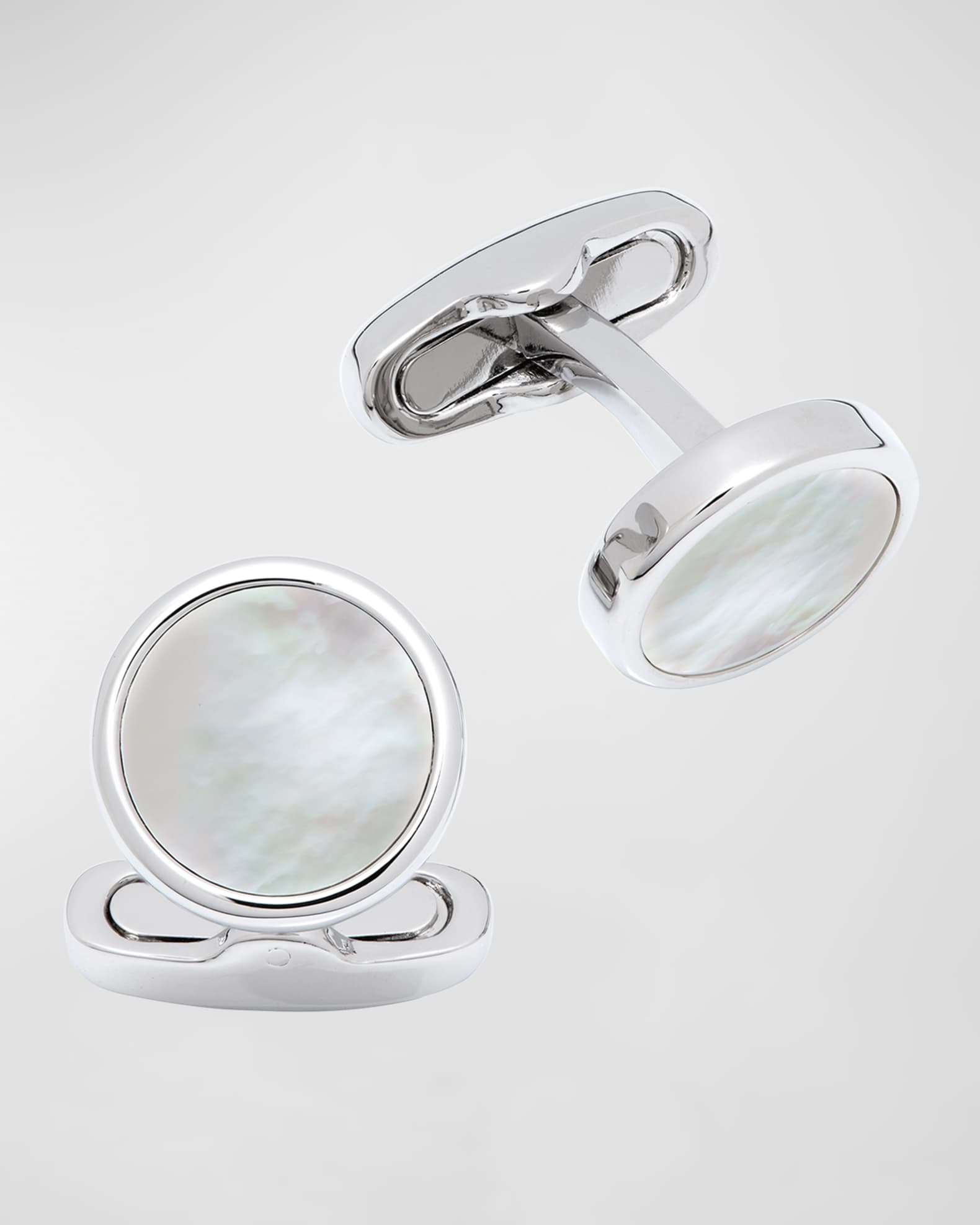 Link Up Men s Round Mother Of Pearl Cufflinks Neiman Marcus