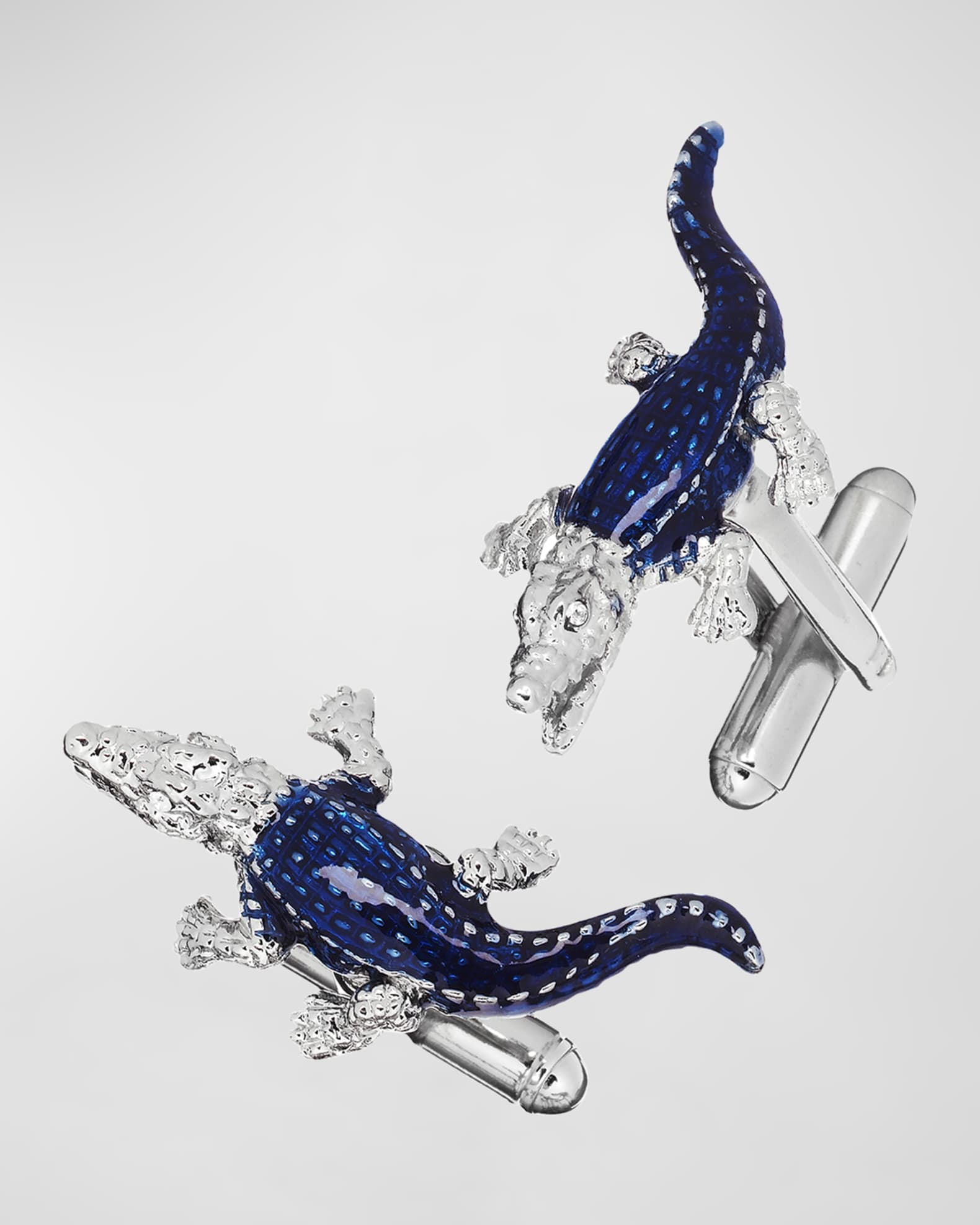 Link Up Men's Enamel Crocodile Cufflinks Neiman Marcus
