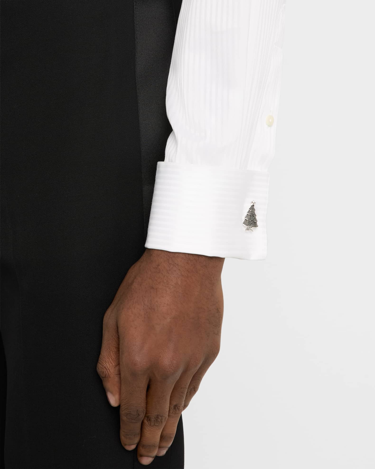 Men's Christmas Tree Cufflinks 1