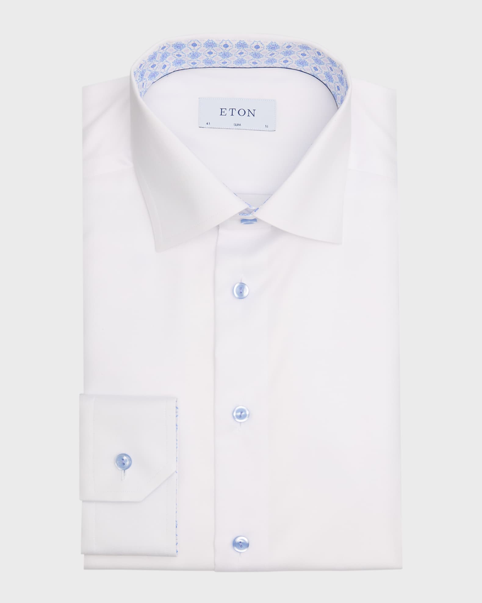 Men's Organic Cotton Signature Twill Slim-Fit Dress Shirt 0