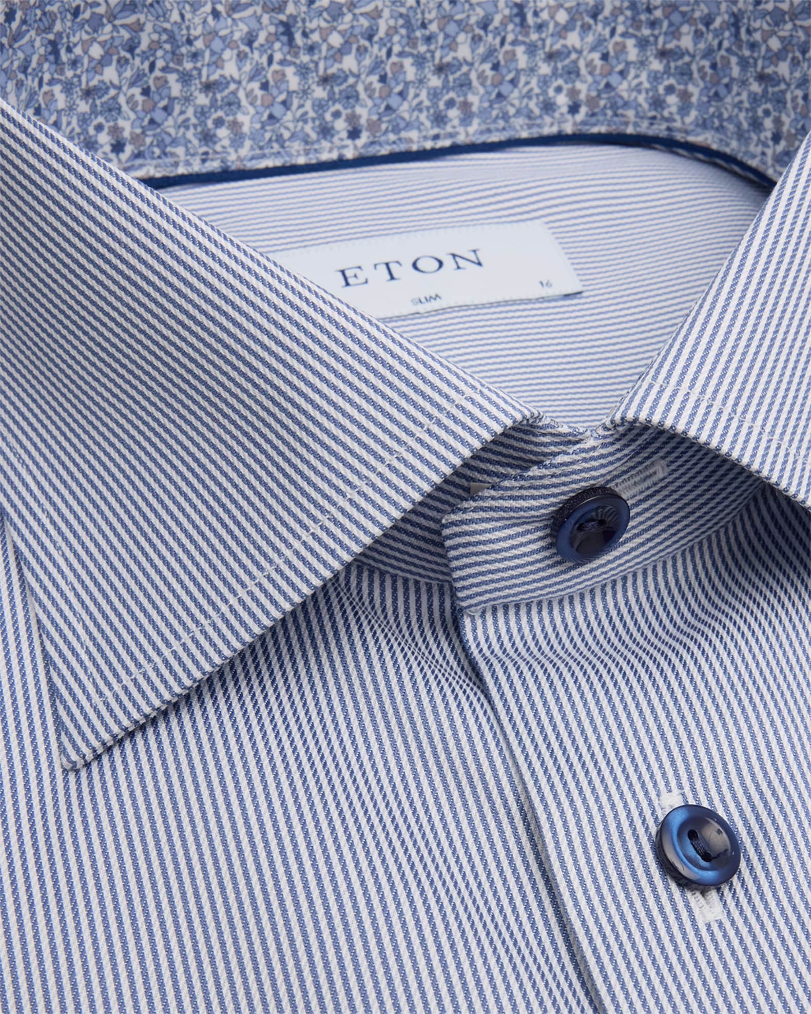 Men's Micro-Stripe Signature Twill Slim-Fit Dress Shirt 1
