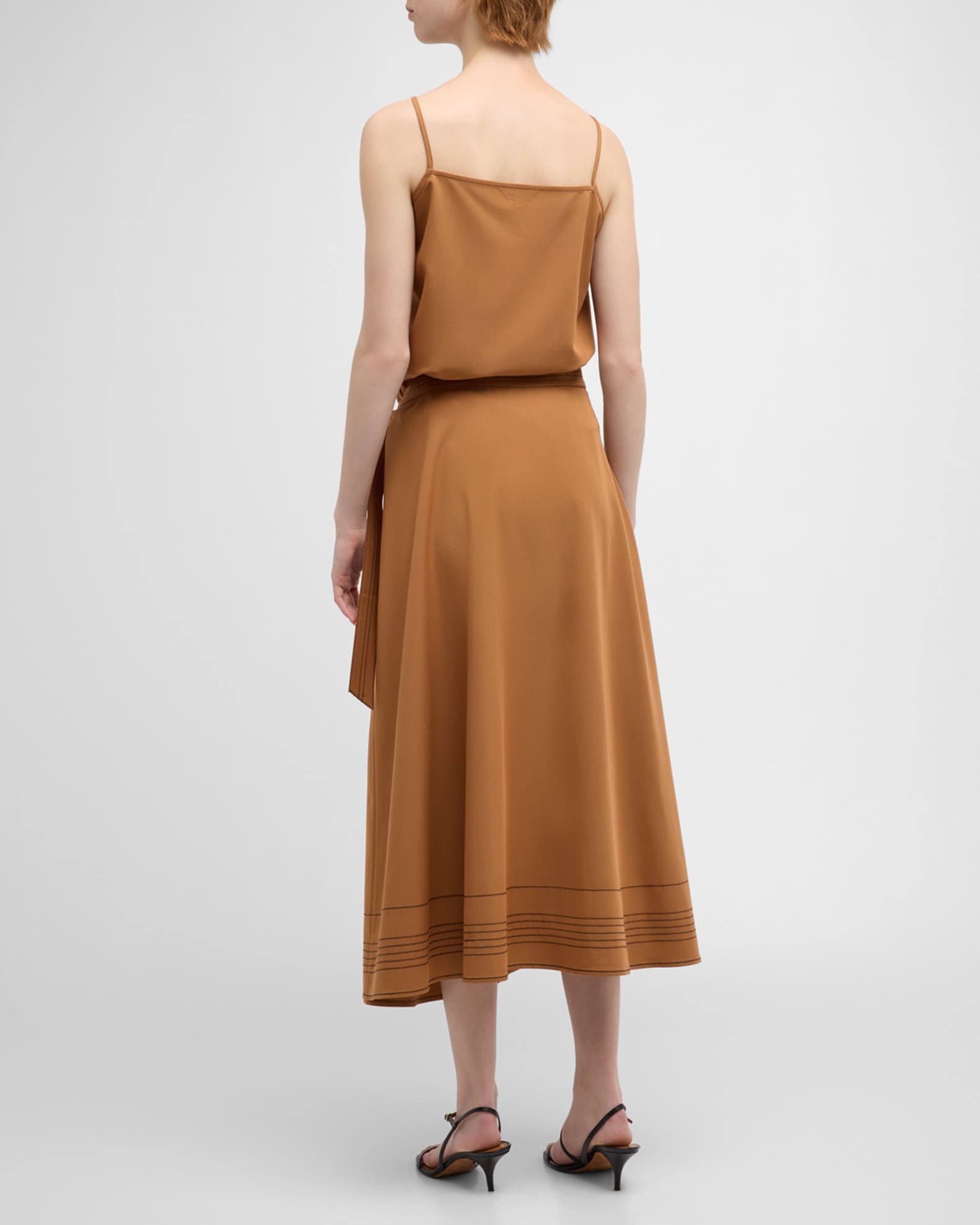 GET TO THE POINT WOVEN MIDI SKIRT main image 1