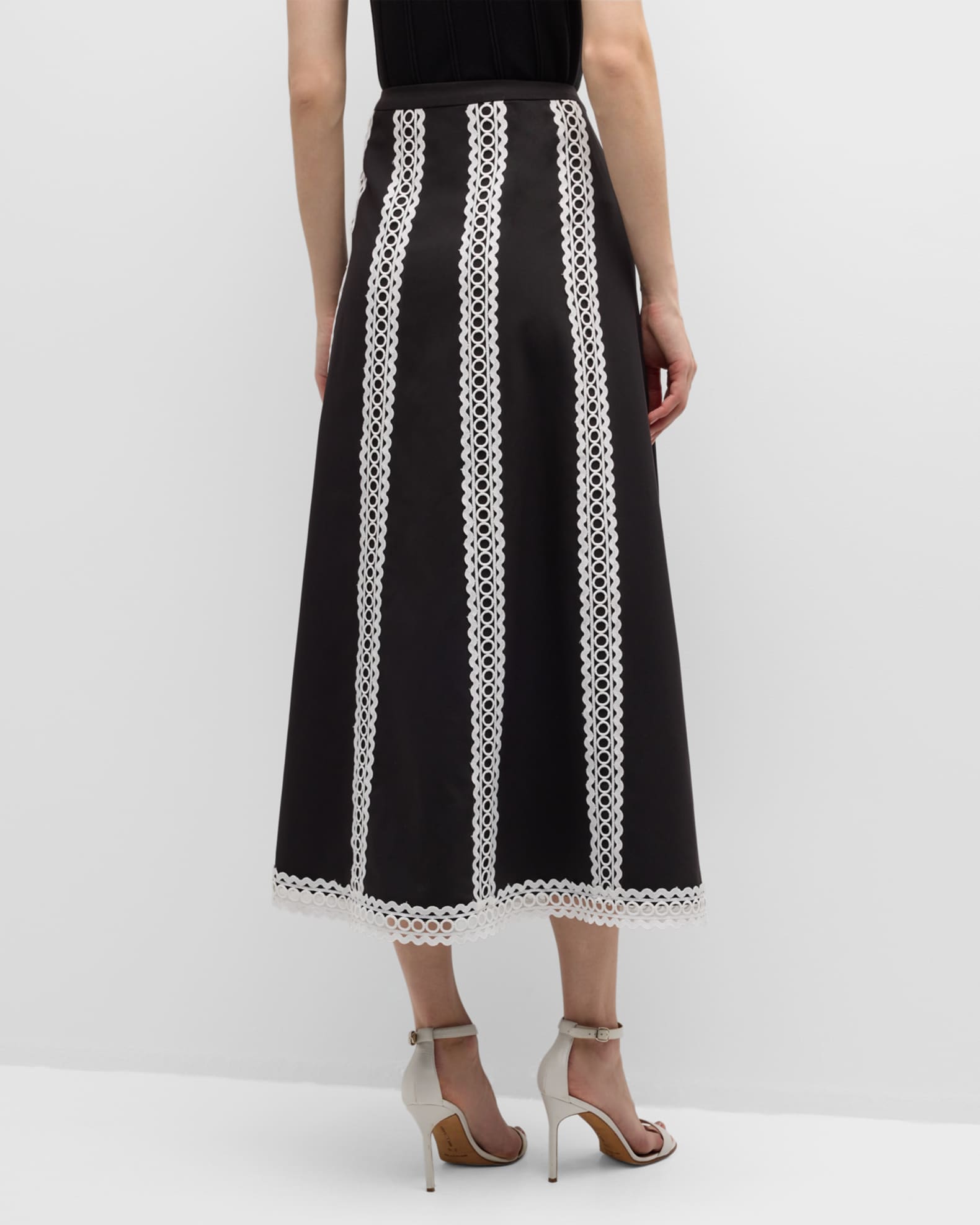 SWEET VISION WOVEN MIDI SKIRT