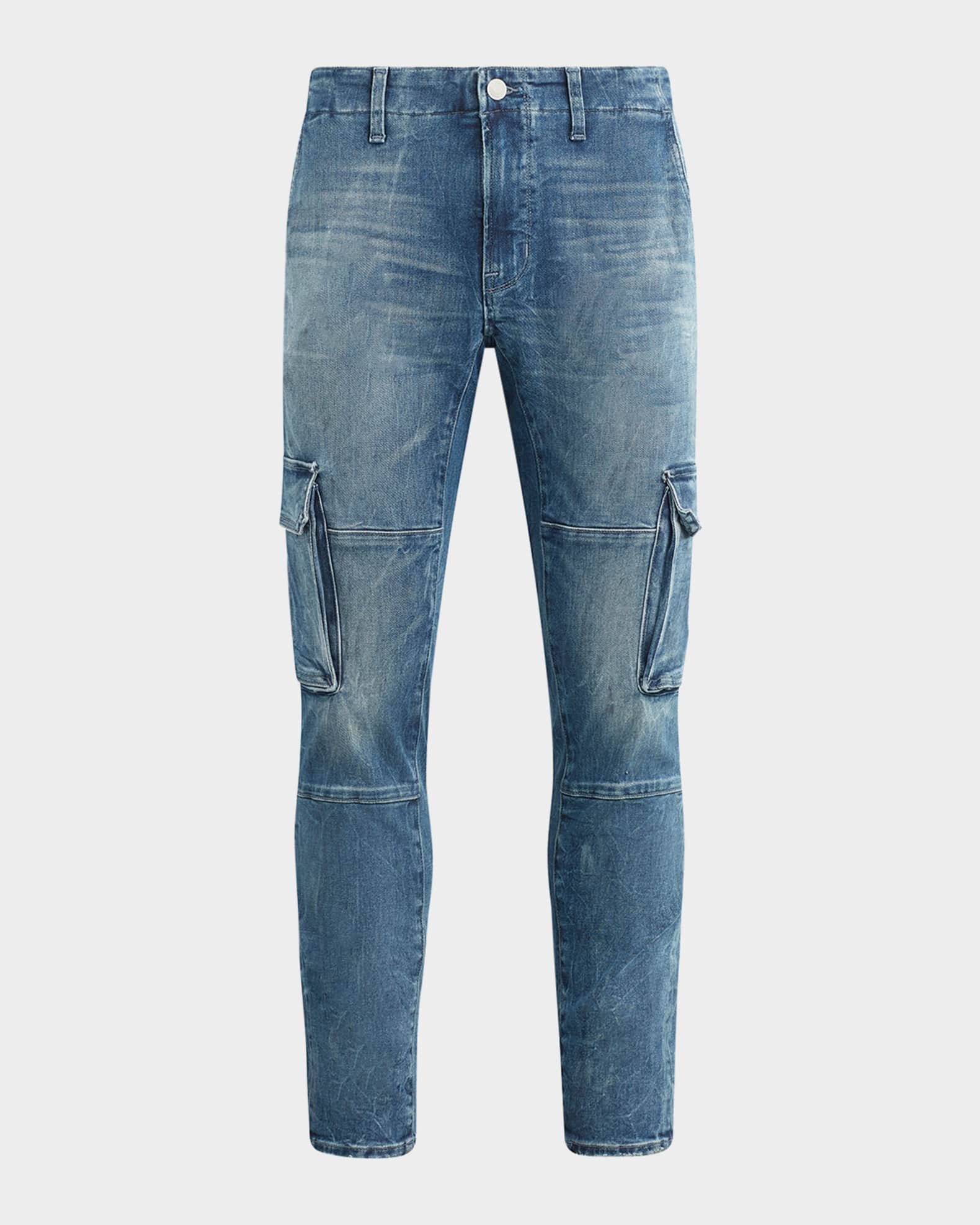 Cargo pants men skinny top