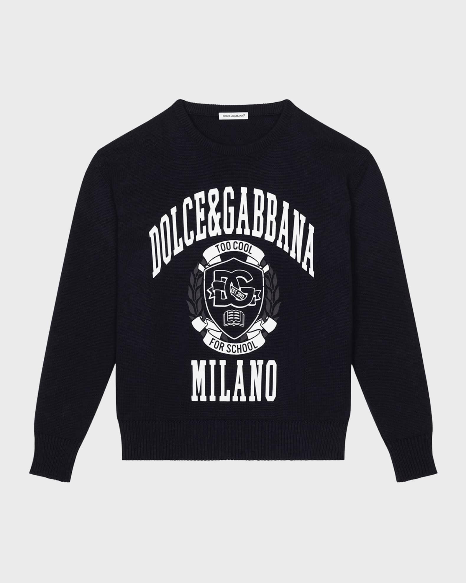 Boy's Dolce Too Cool For School Graphic Crewneck | Neiman Marcus