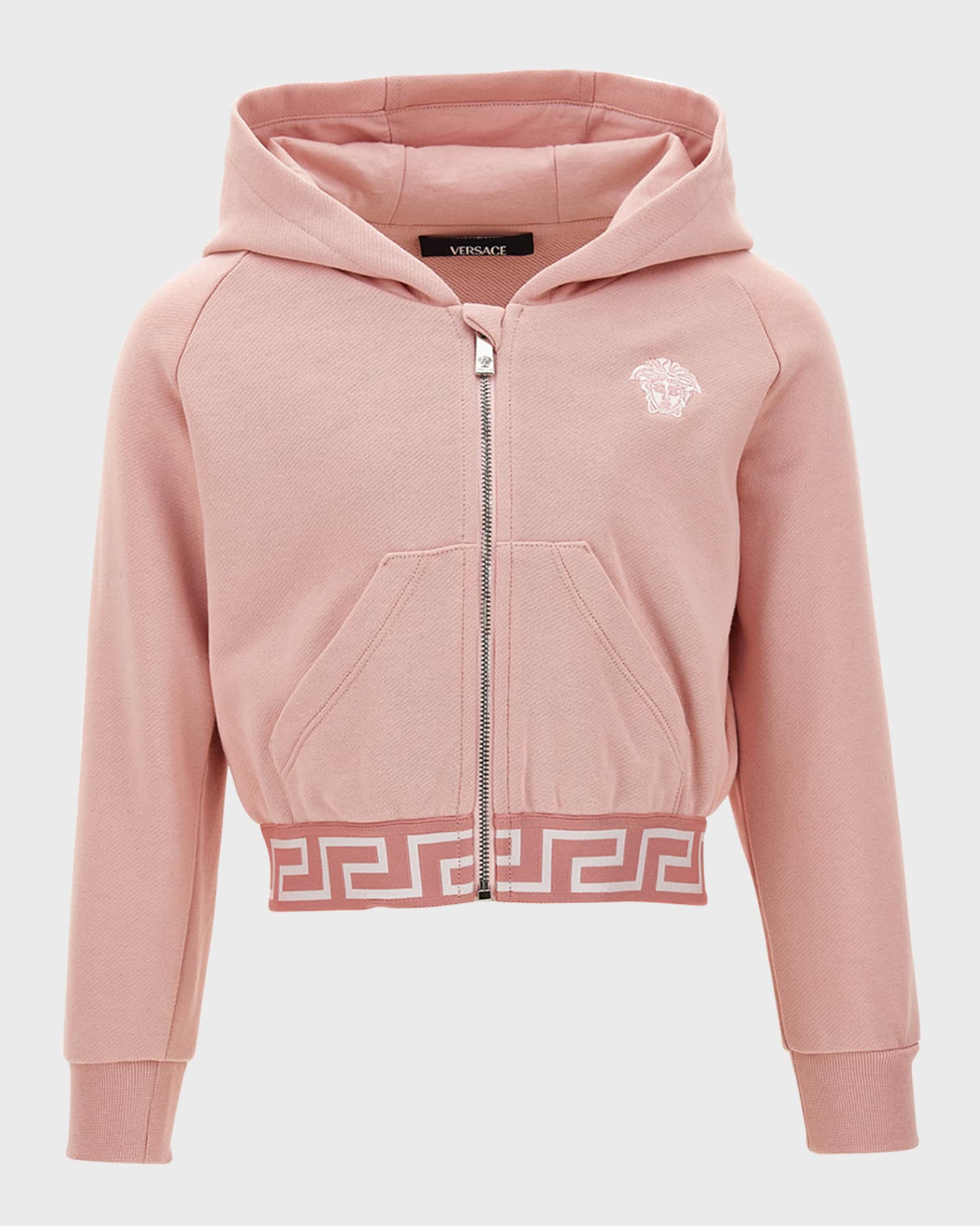 Girl's Greca Trim Hoodie 1
