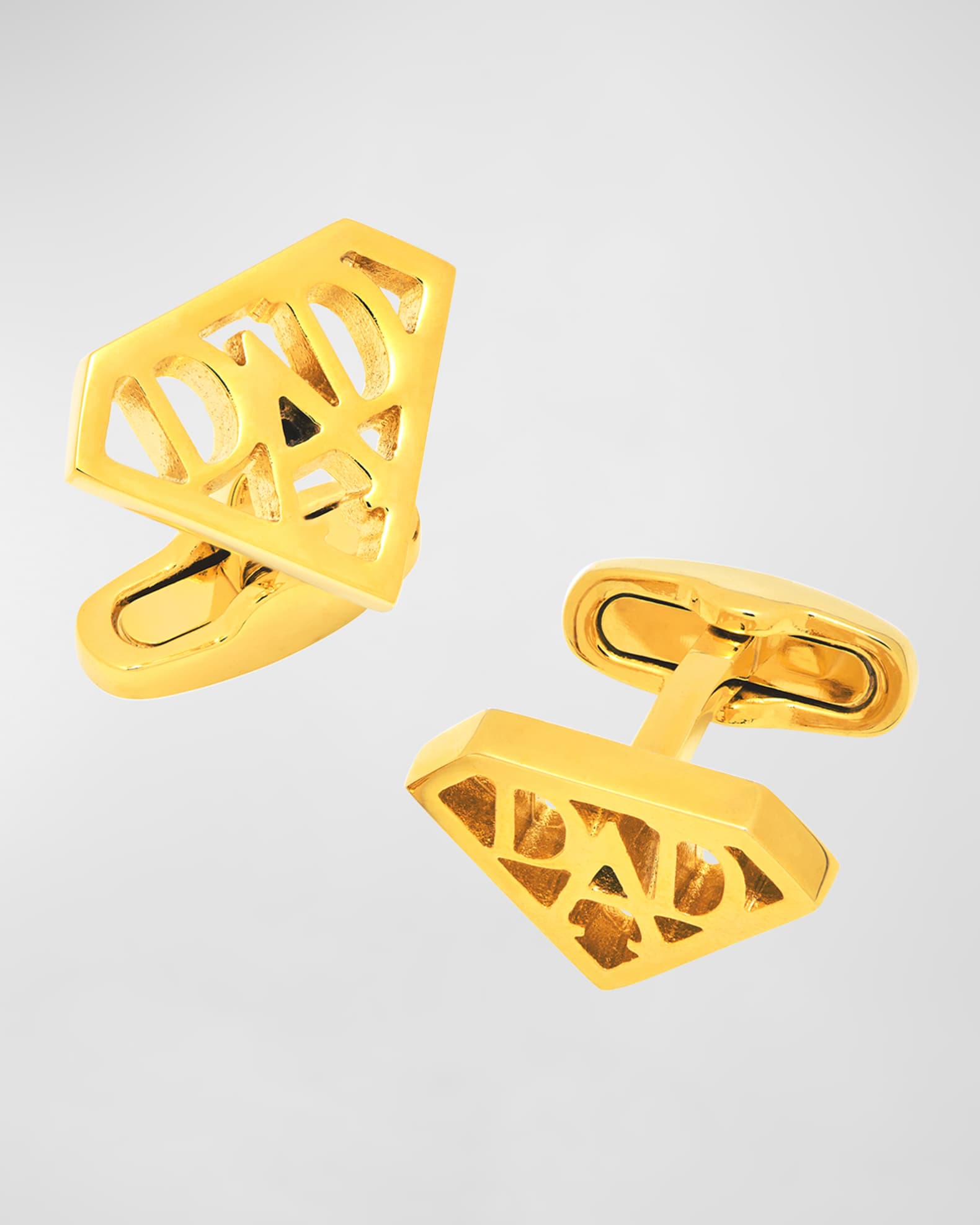 Link Up Men's GoldTone Super Dad Cufflinks Neiman Marcus