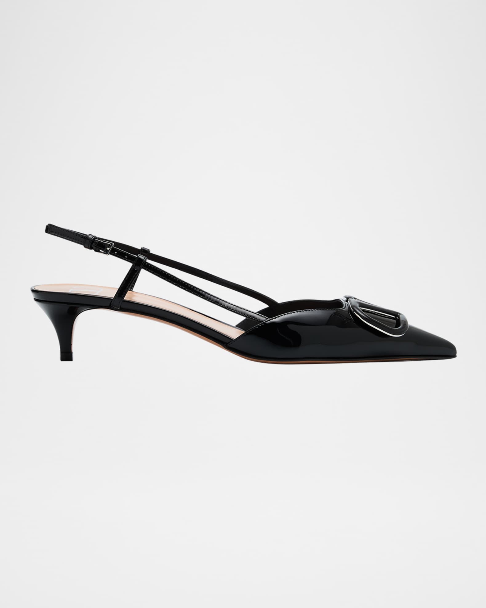 Valentino black kitten heels on sale