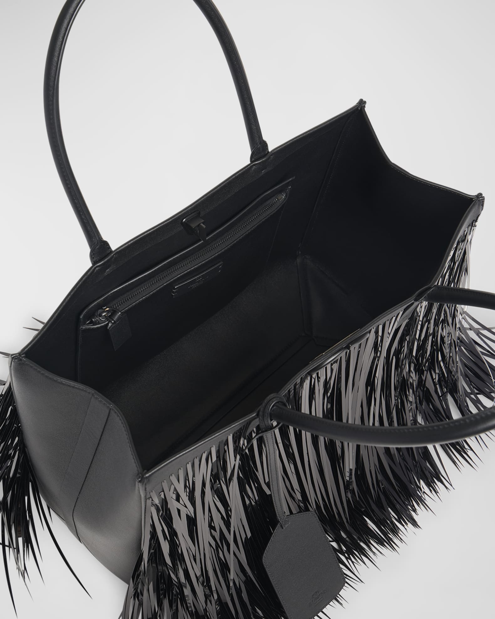 Valentino Garavani Medium VLOGO Sequined Fringe Tote Bag Neiman Marcus