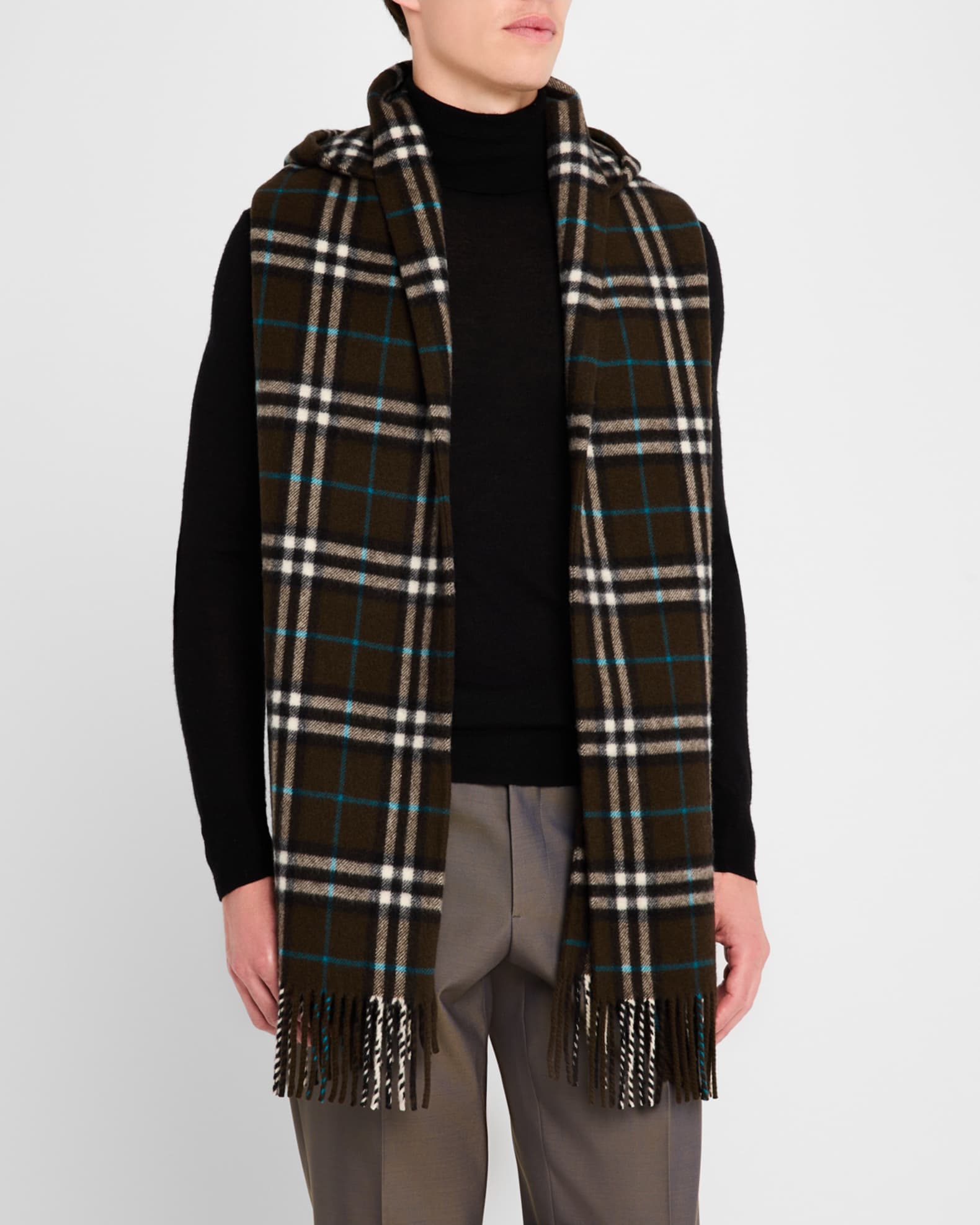 Burberry hooded scarf cheap