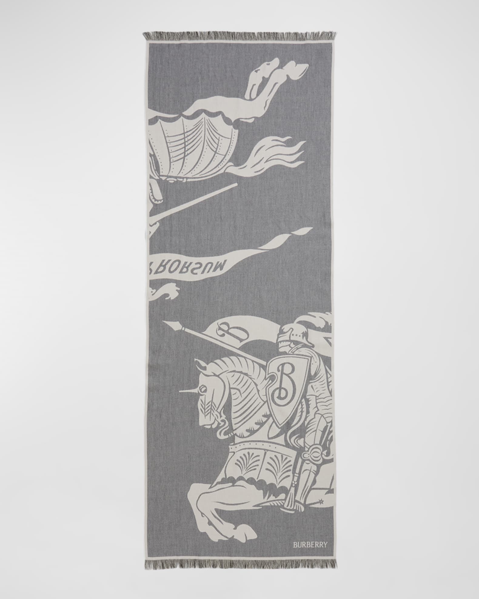Men's wool burberry scarf new arrivals