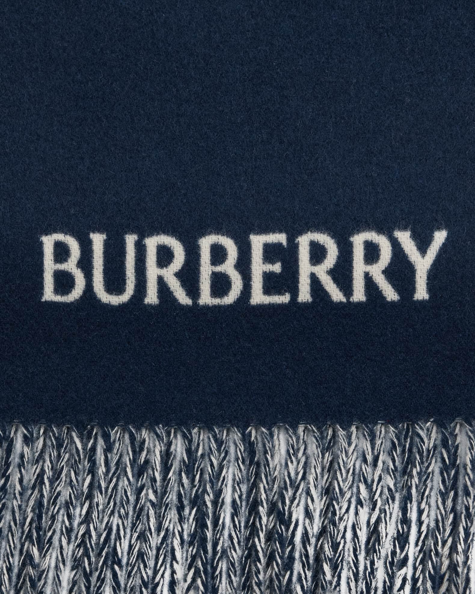 Burberry Men s Cashmere EKD Jacquard Scarf Neiman Marcus